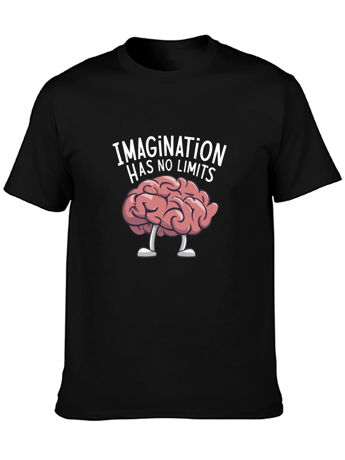 Imagination Has No Limits Brain Graphic T-Shirt