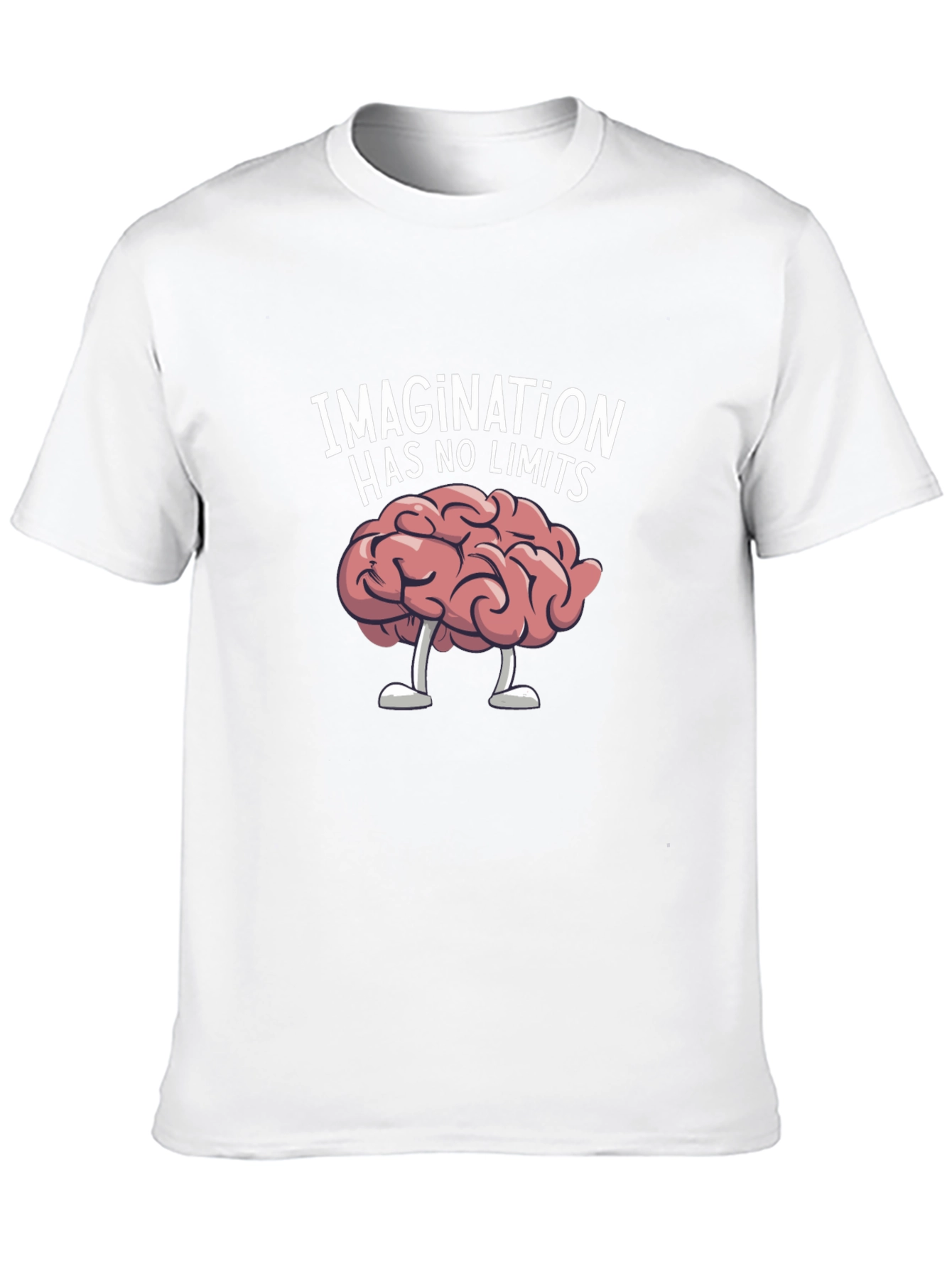 Imagination Has No Limits Brain Graphic T-Shirt