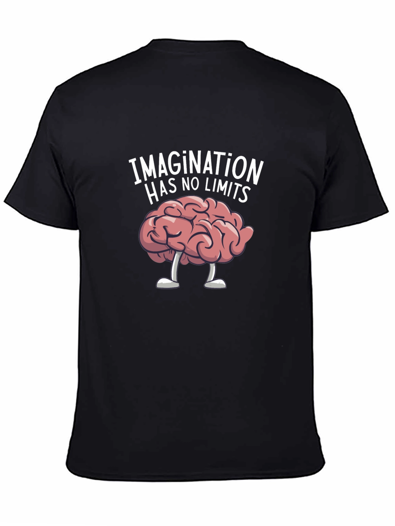 Imagination Has No Limits Brain Graphic T-Shirt