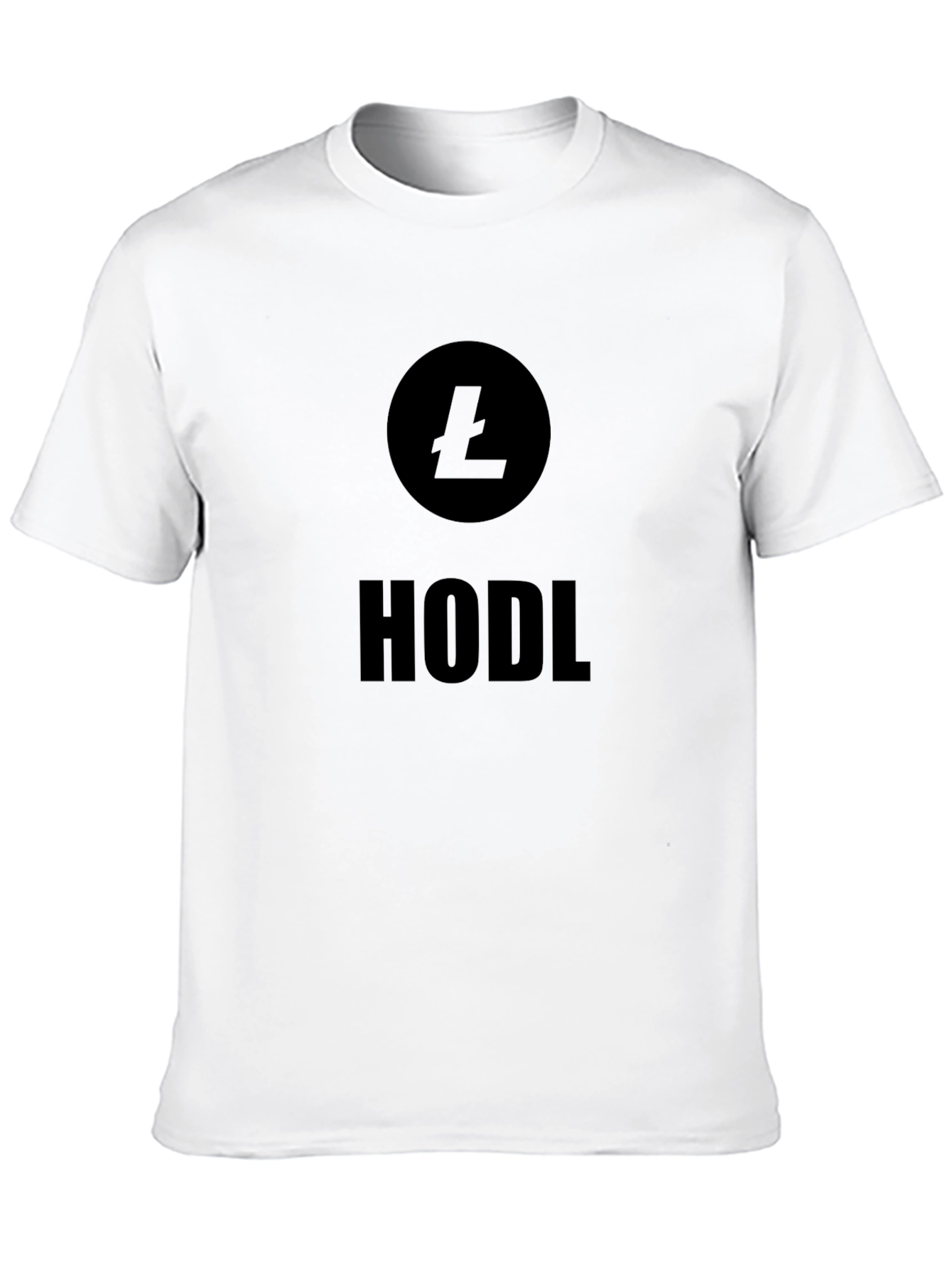 HODL Litecoin Crypto Black T-Shirt