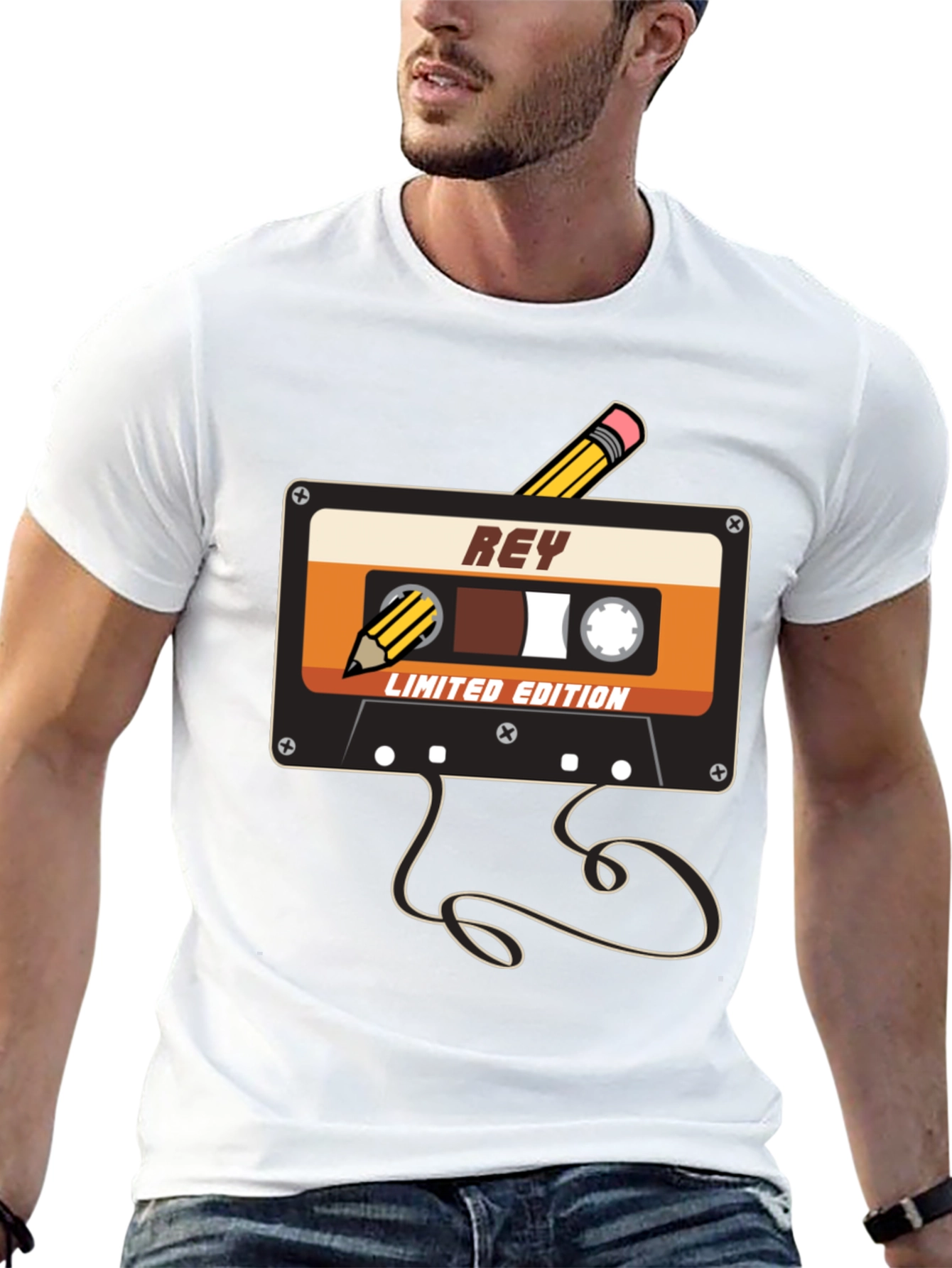 Retro Rey Cassette Tape Limited Edition Graphic Tee