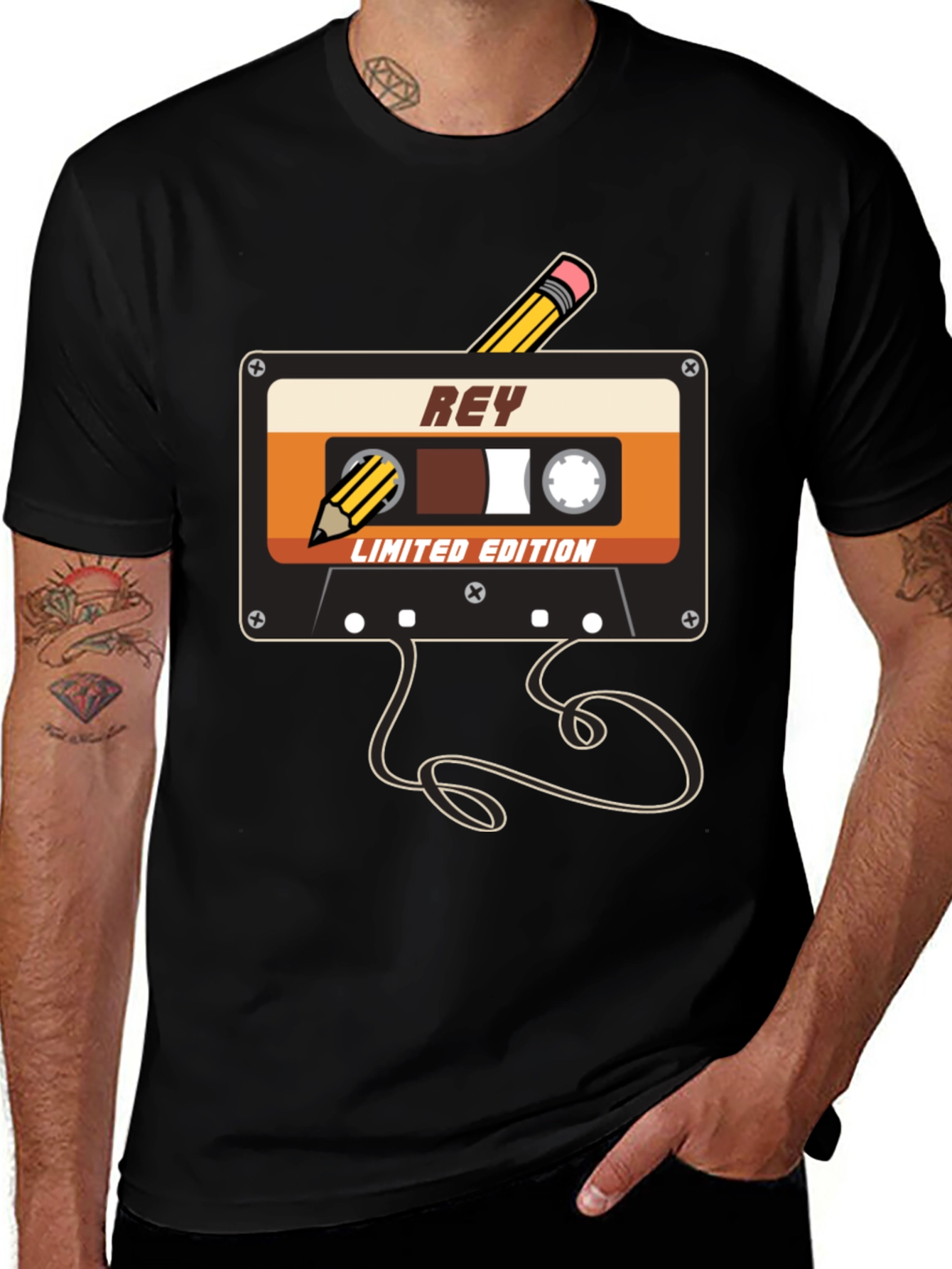 Retro Rey Cassette Tape Limited Edition Graphic Tee