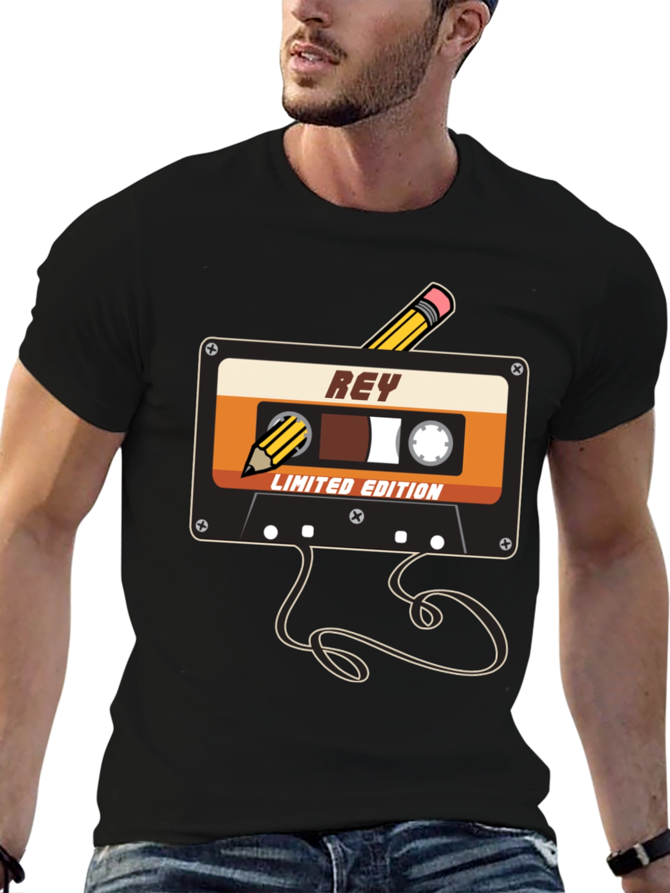 Retro Rey Cassette Tape Limited Edition Graphic Tee