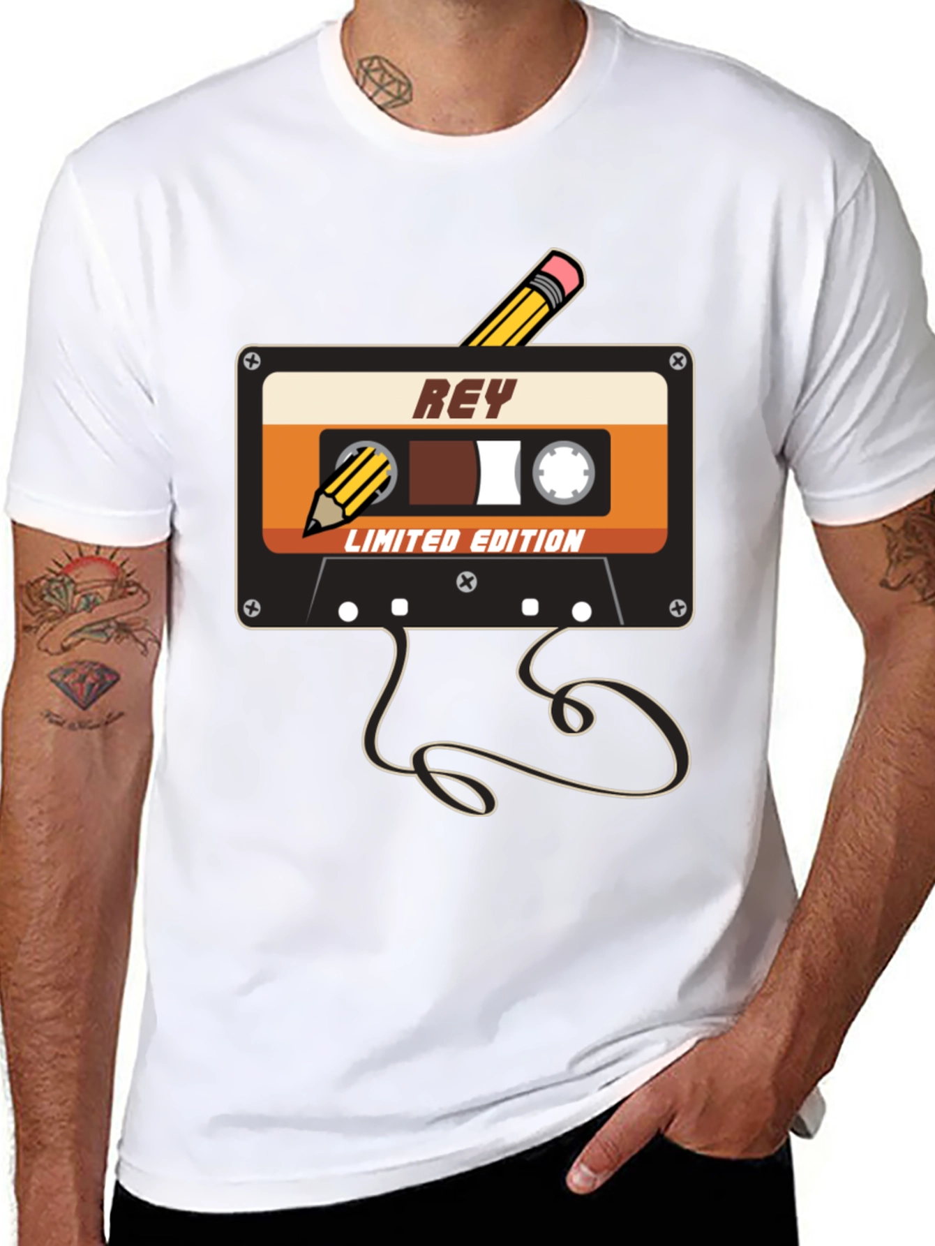 Retro Rey Cassette Tape Limited Edition Graphic Tee