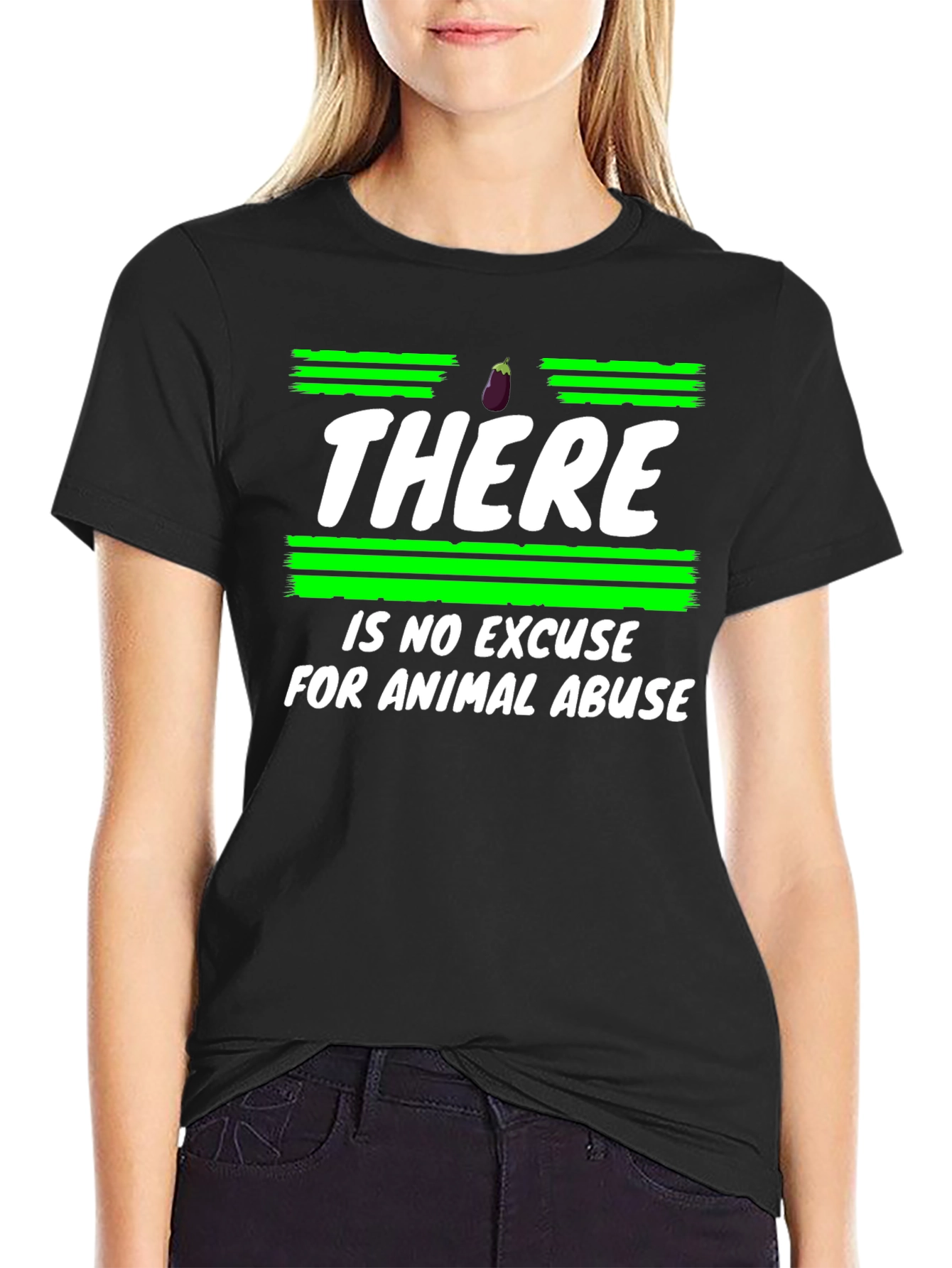 Animal Rights T-Shirt - No Excuse for Abuse