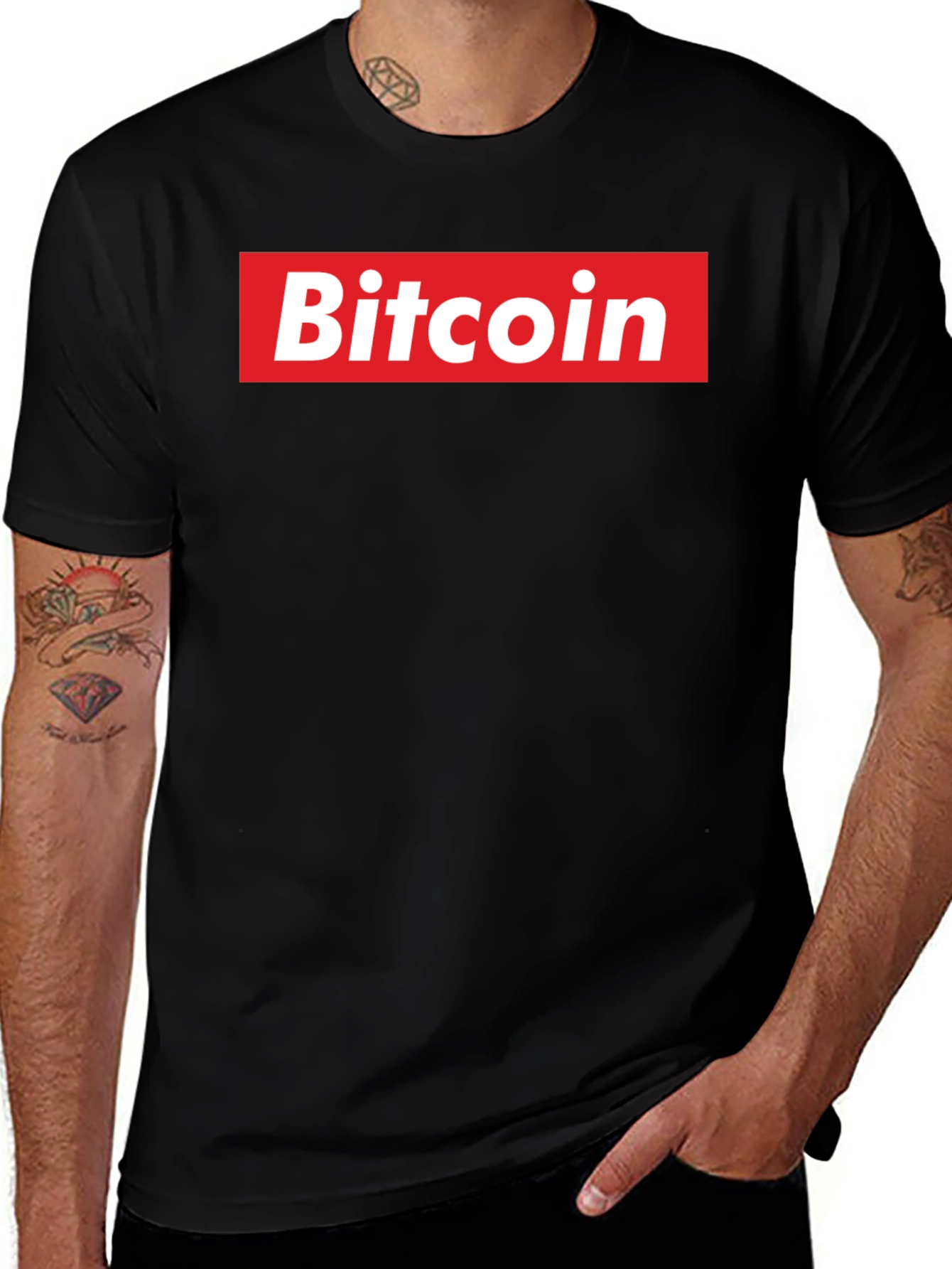 Bitcoin Logo Black T-Shirt