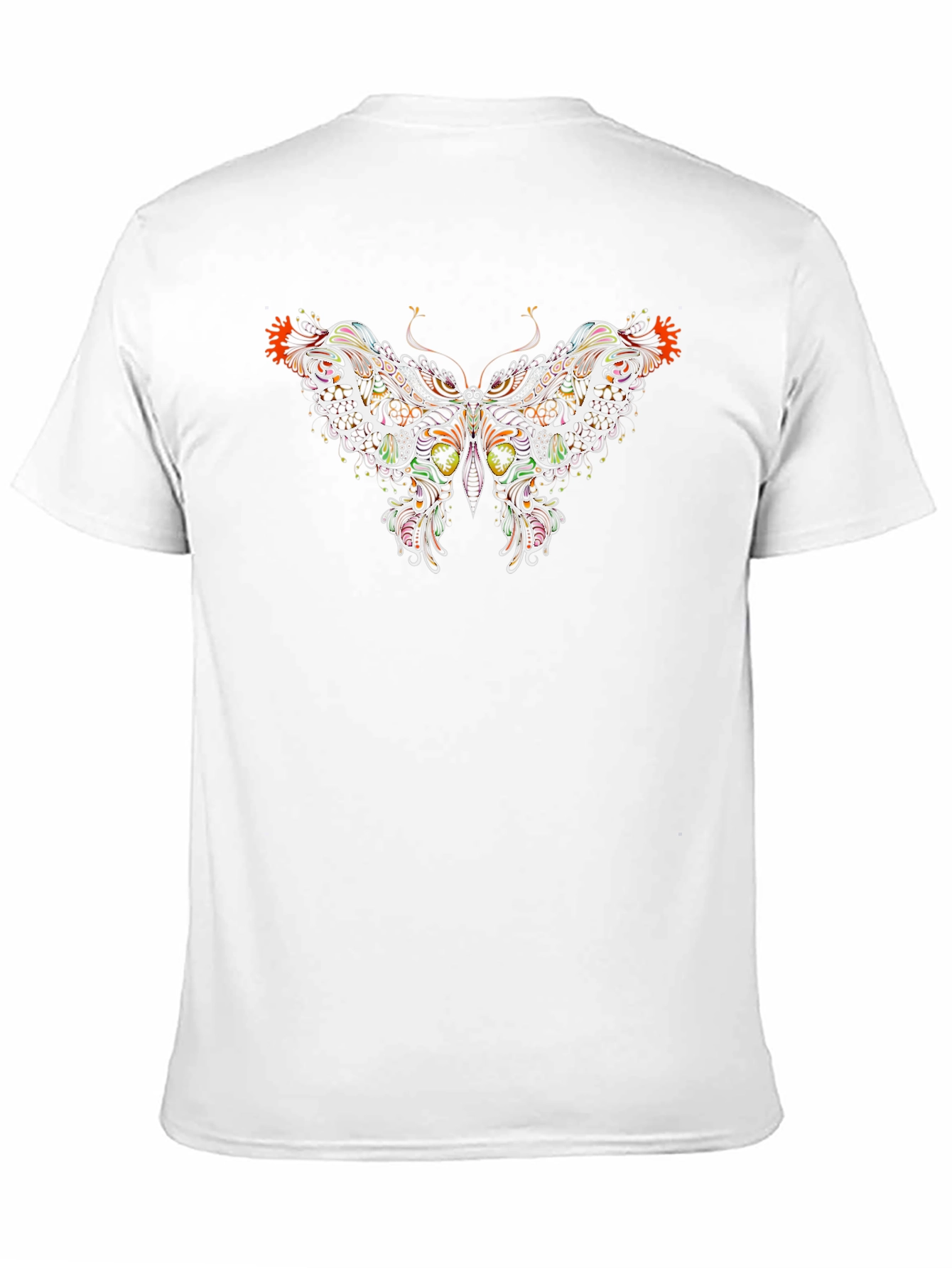 Butterfly Graphic Print Black T-Shirt