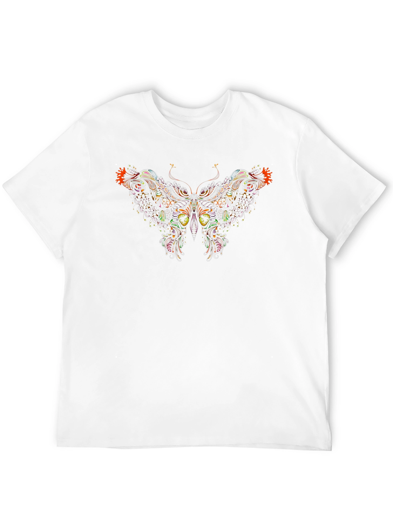 Butterfly Graphic Print Black T-Shirt