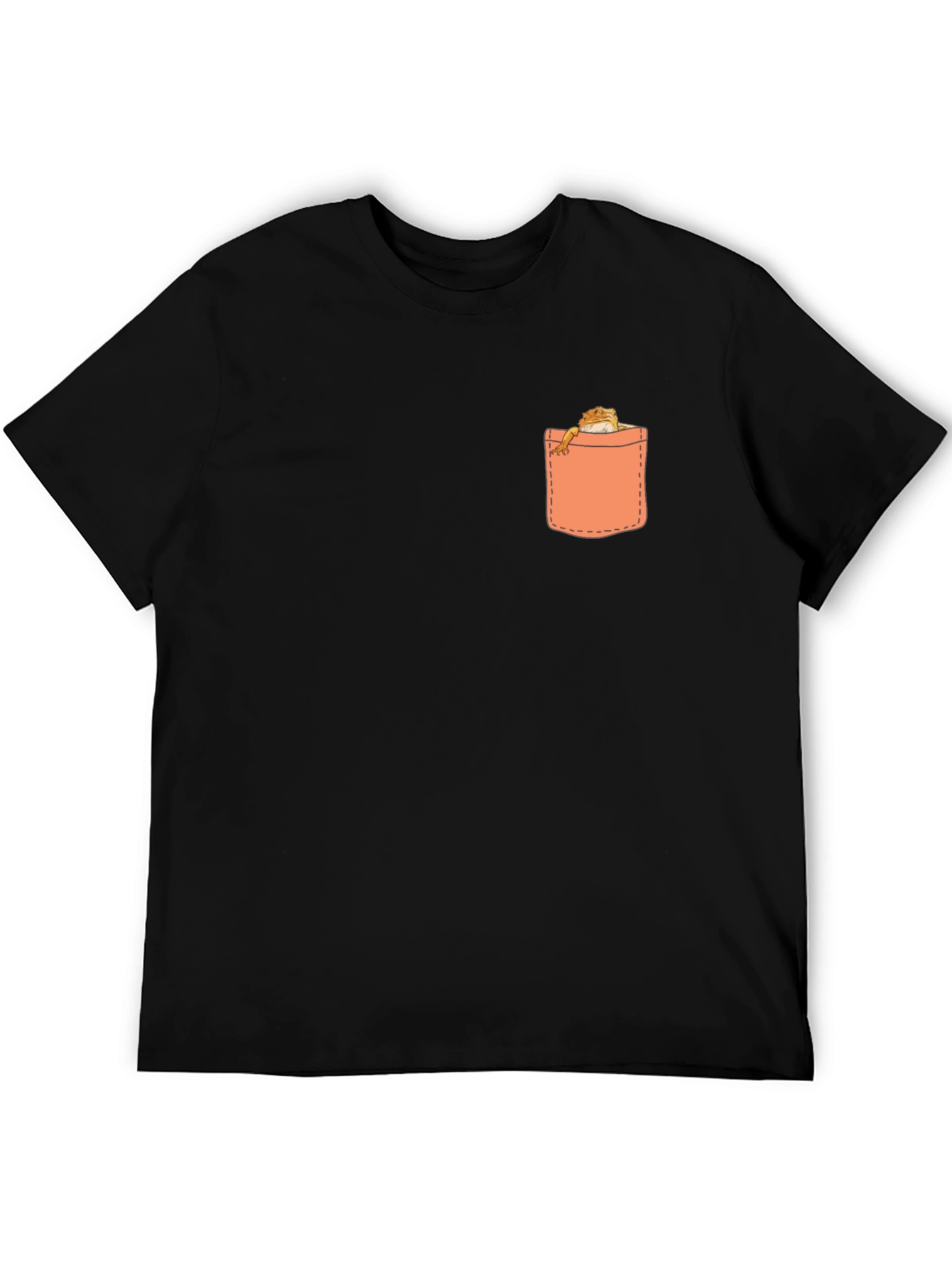 Pocket Pet Graphic Tee - Black