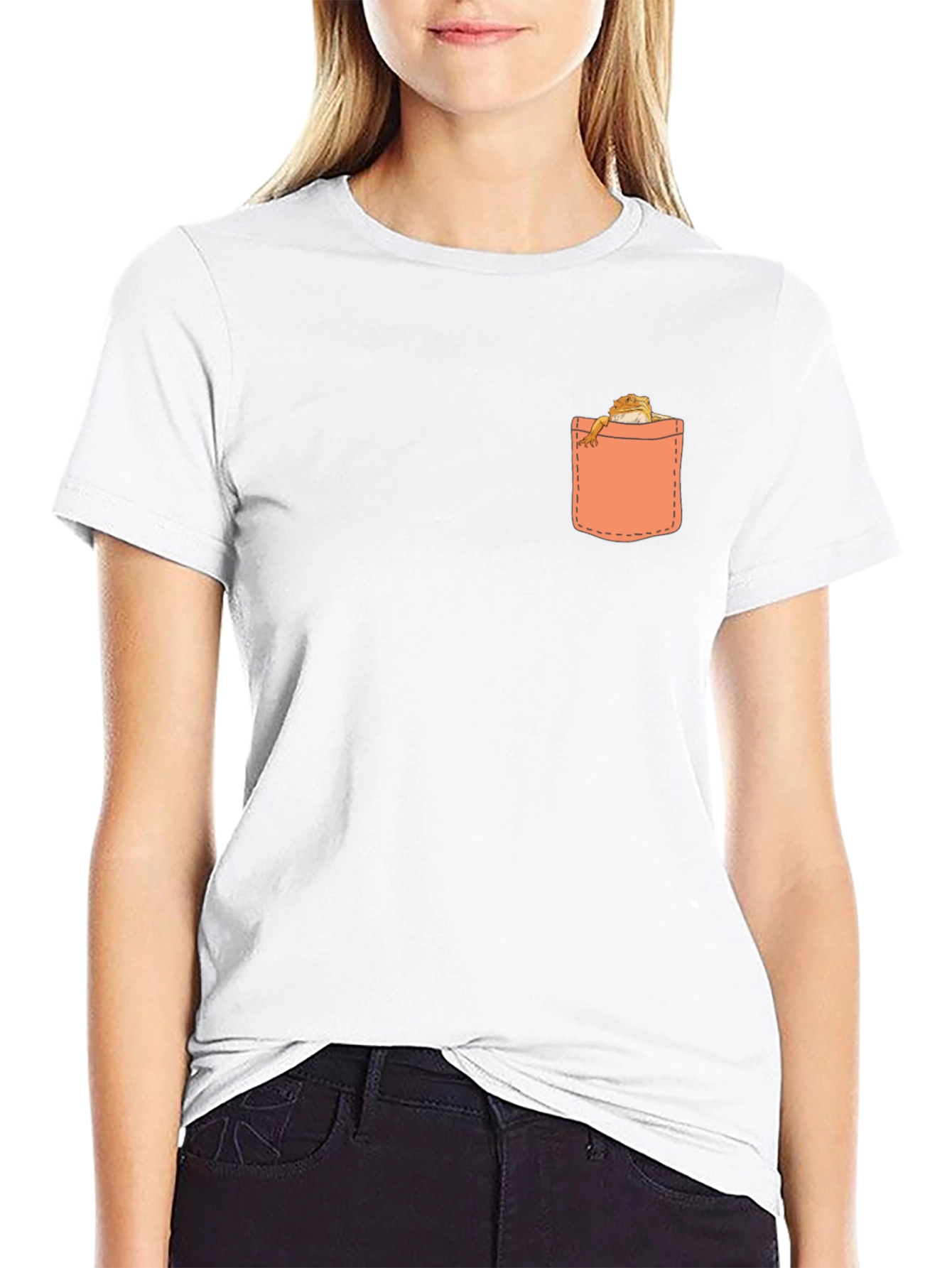 Pocket Pet Graphic Tee - Black