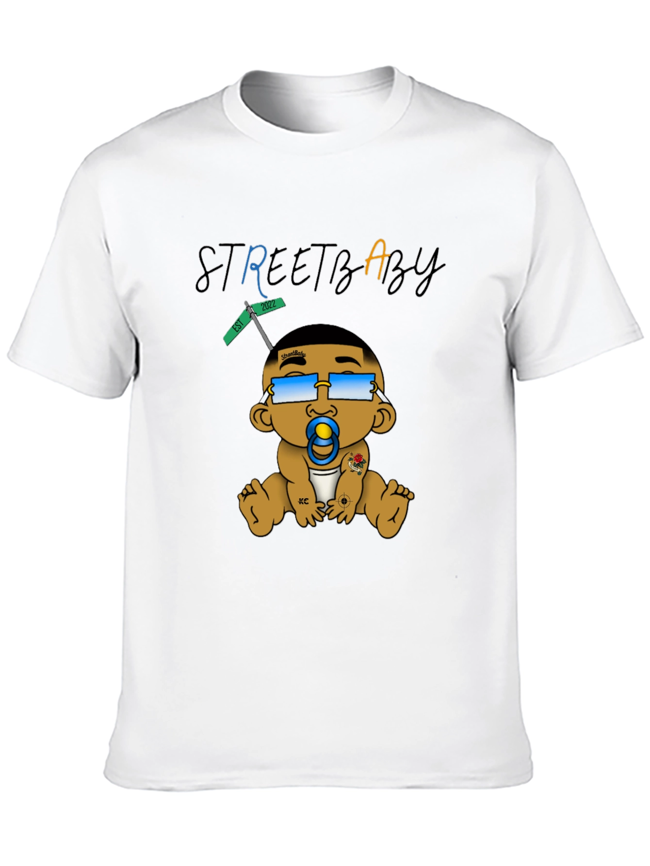 Street Baby Black Graphic T-Shirt