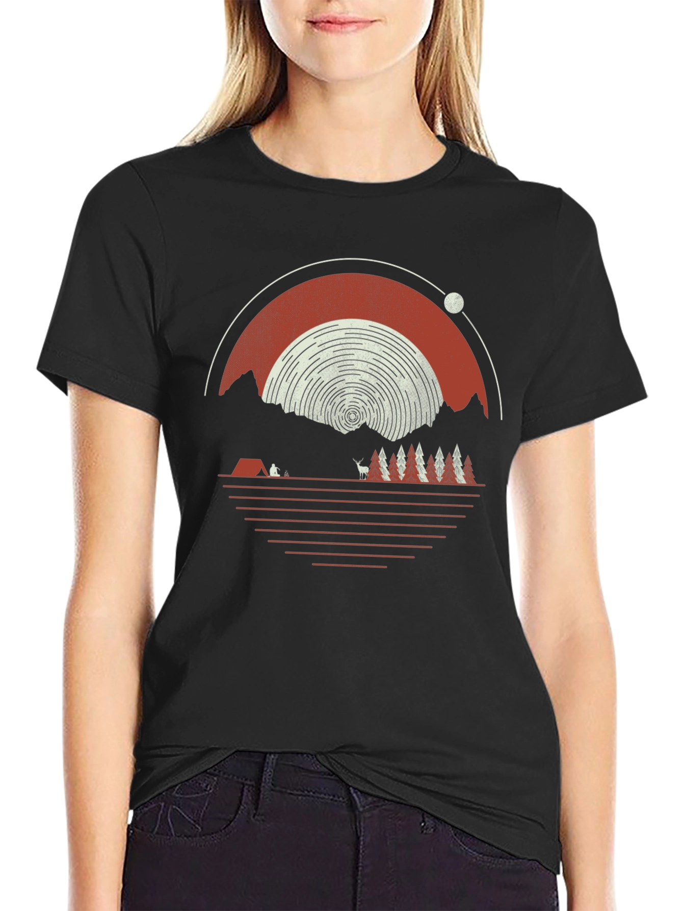 Nature Campfire Graphic Tee - Adventure Awaits