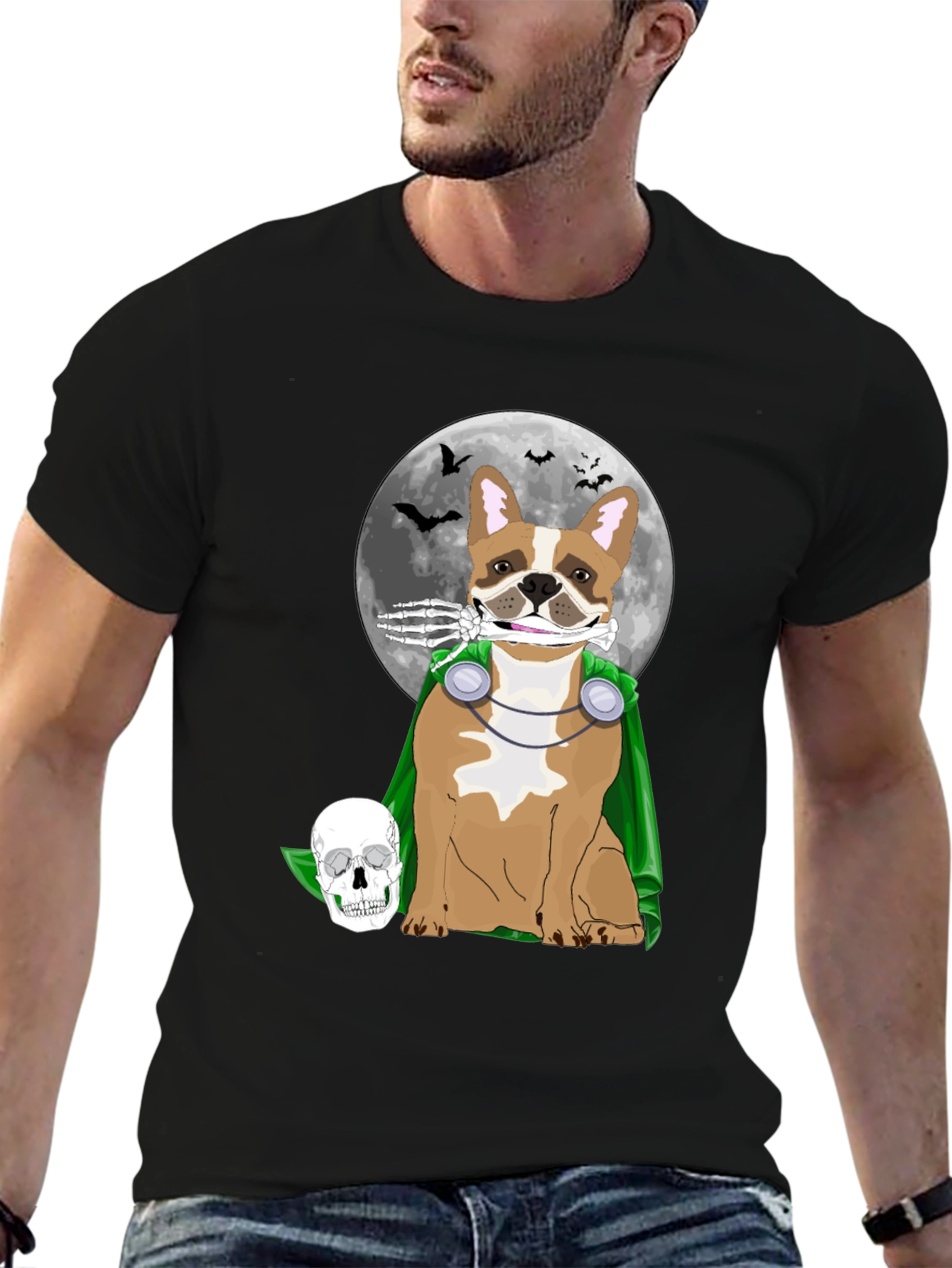 Halloween Dog T-Shirt - Costume Bulldog Tee