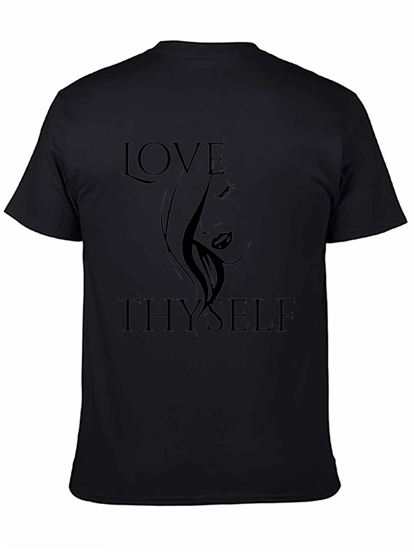 Love Thyself Black Graphic Tee