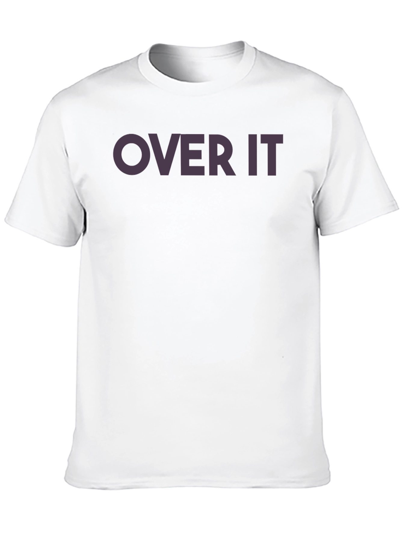 Over It Black Graphic Tee - Casual Style