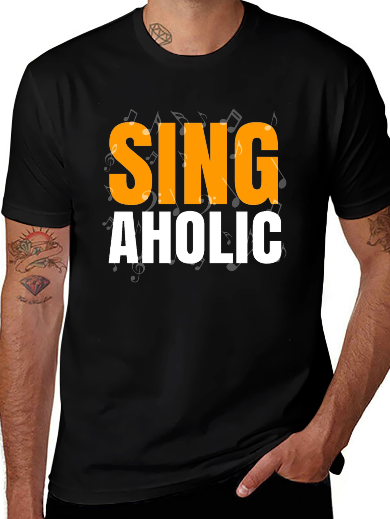Singaholic Graphic Tee - Music Lover T-Shirt