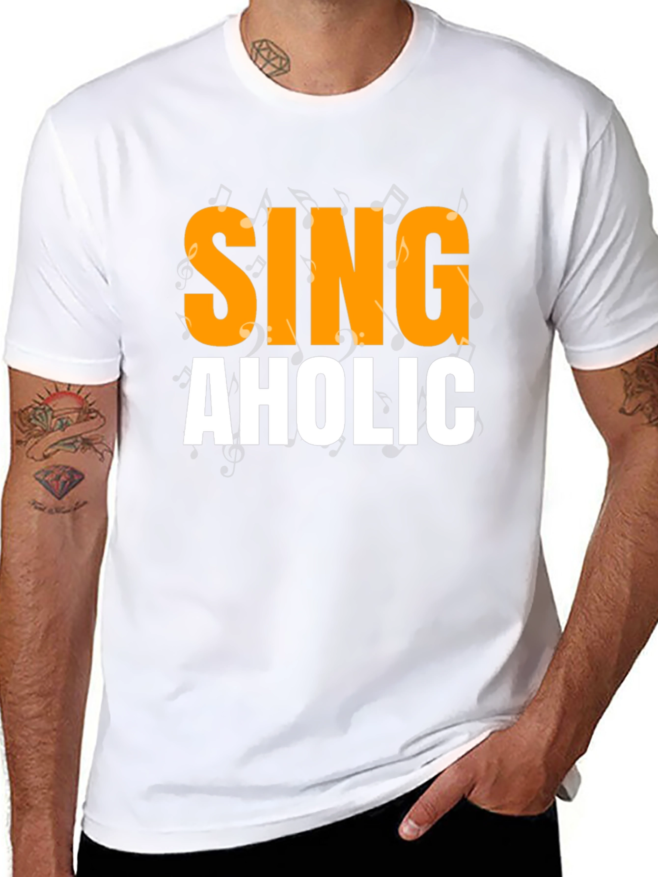 Singaholic Graphic Tee - Music Lover T-Shirt