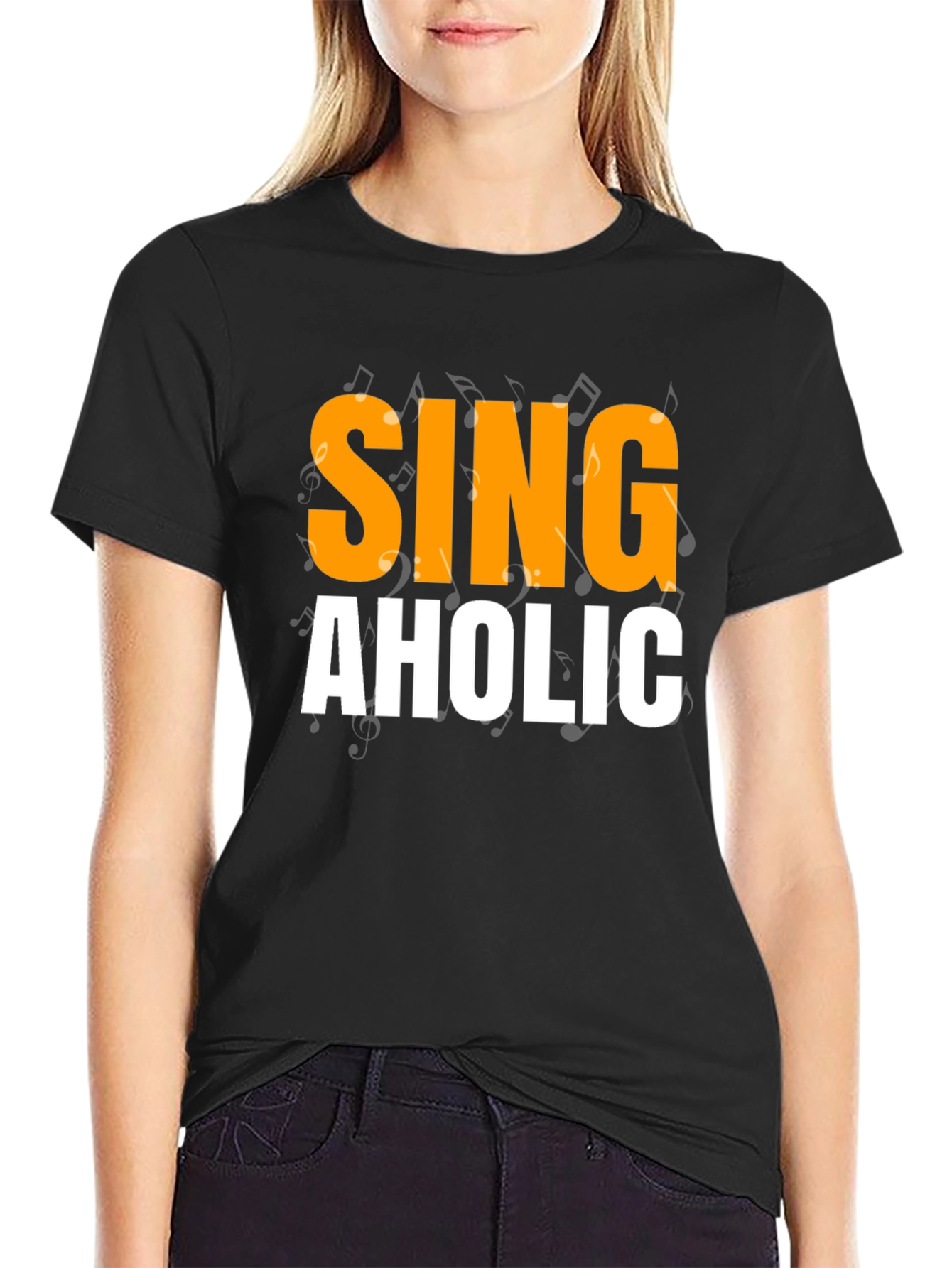 Singaholic Graphic Tee - Music Lover T-Shirt