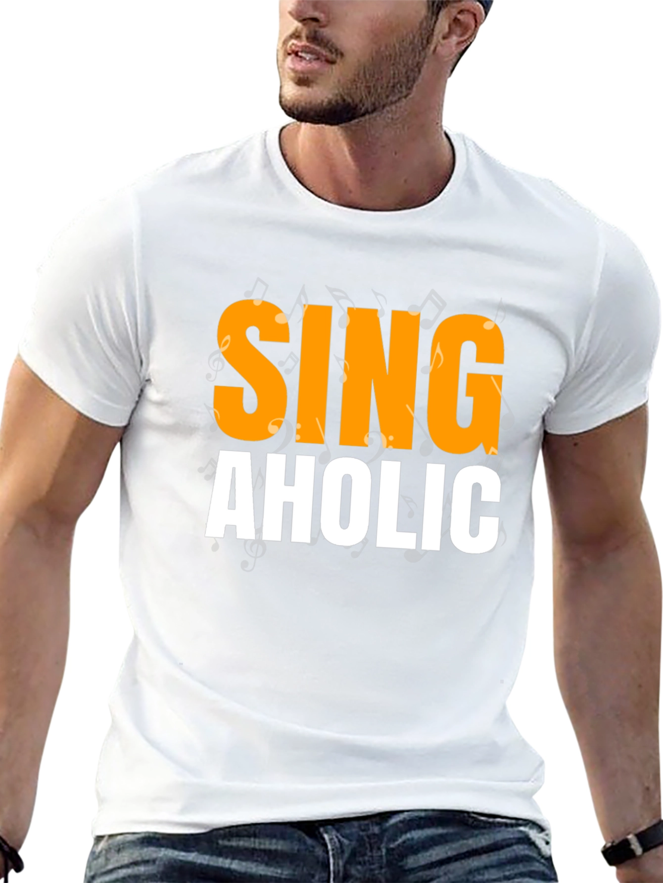 Singaholic Graphic Tee - Music Lover T-Shirt