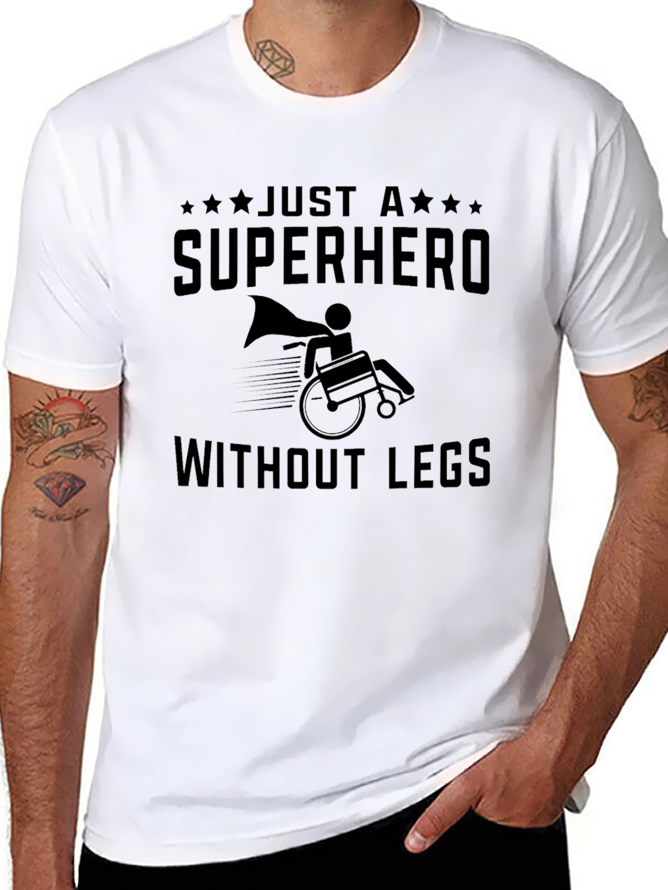 Superhero Without Legs Graphic T-Shirt