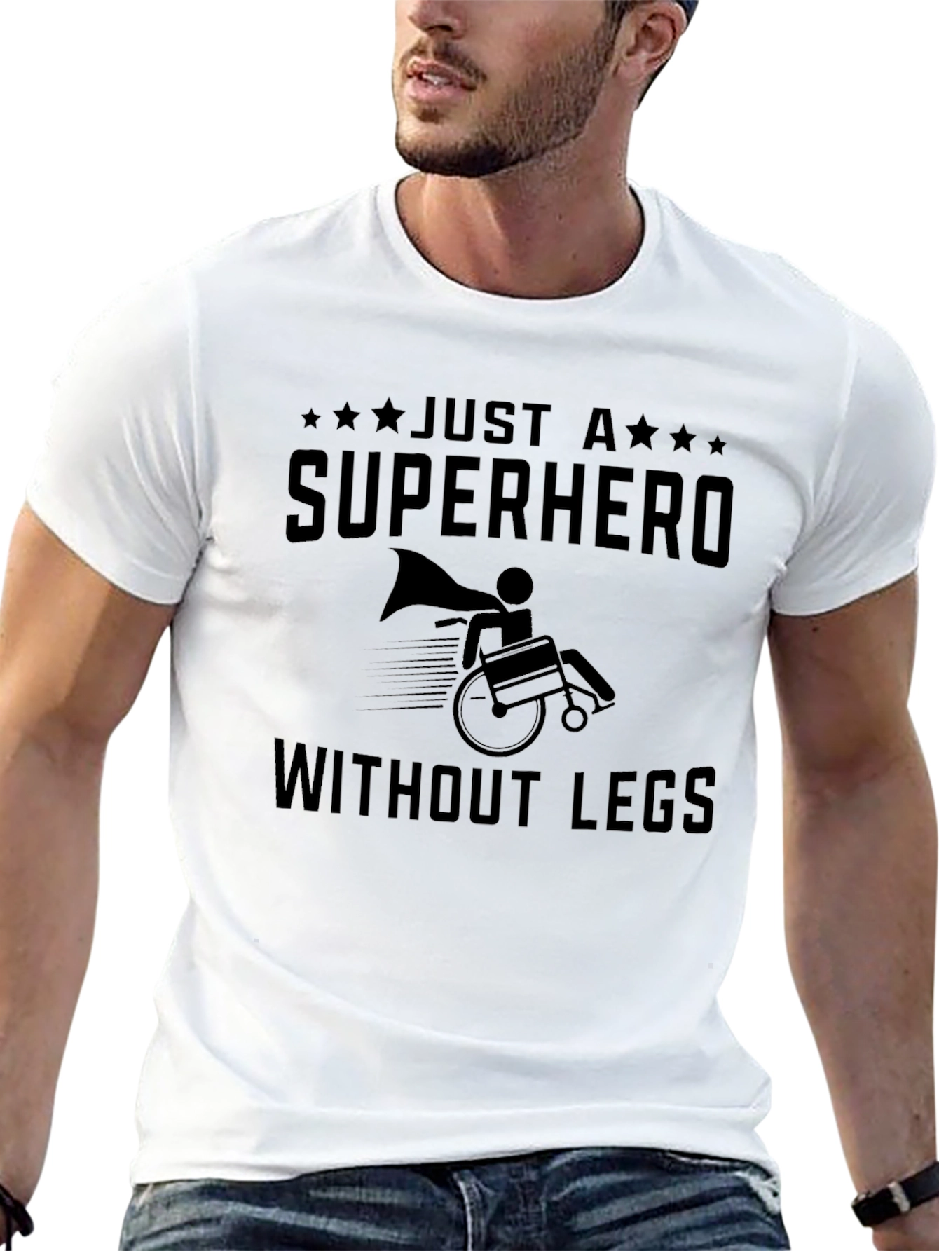 Superhero Without Legs Graphic T-Shirt