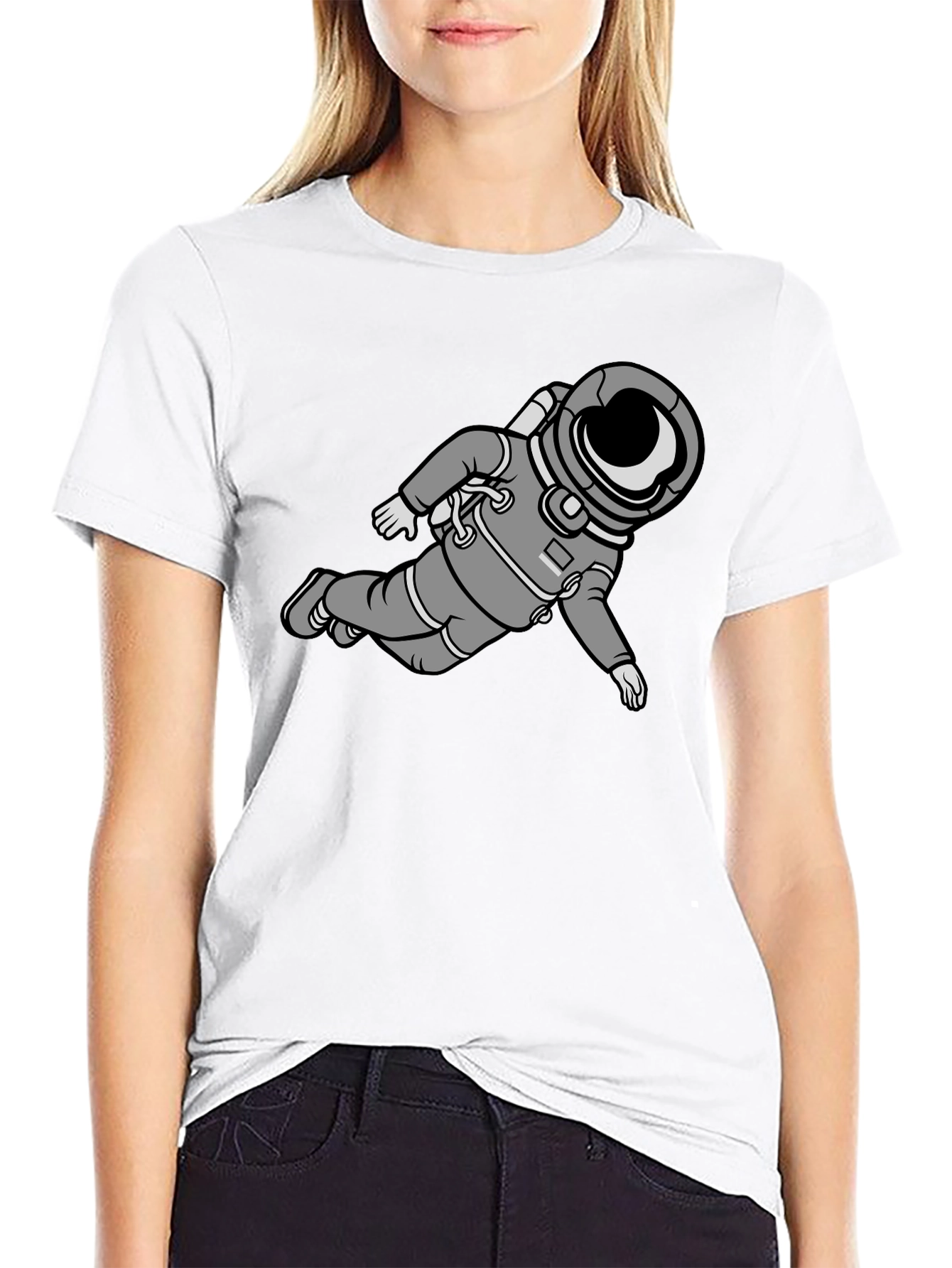 Astronaut Graphic Black T-Shirt