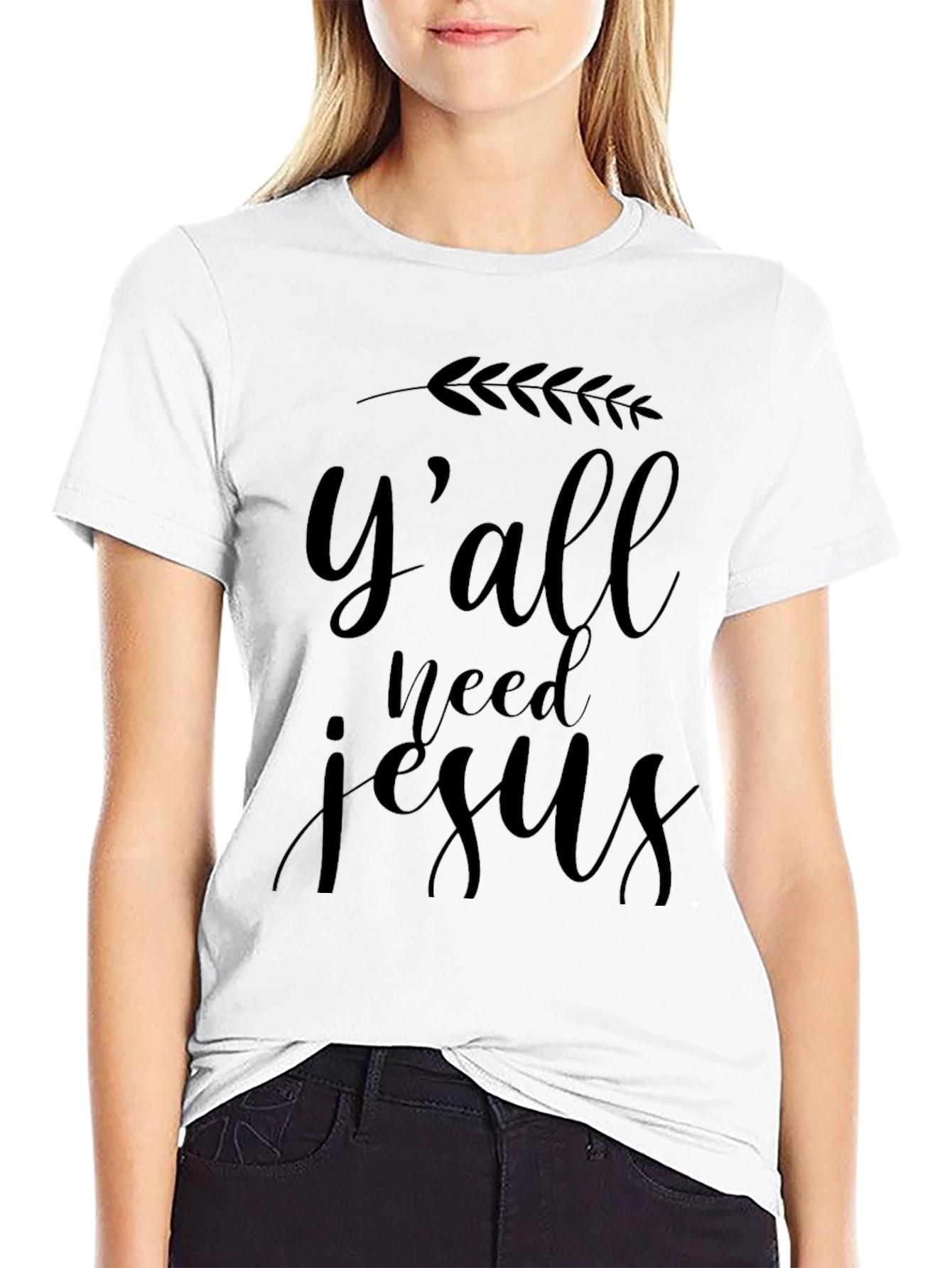 Yall Need Jesus Graphic Tee - Soft Black Shirt