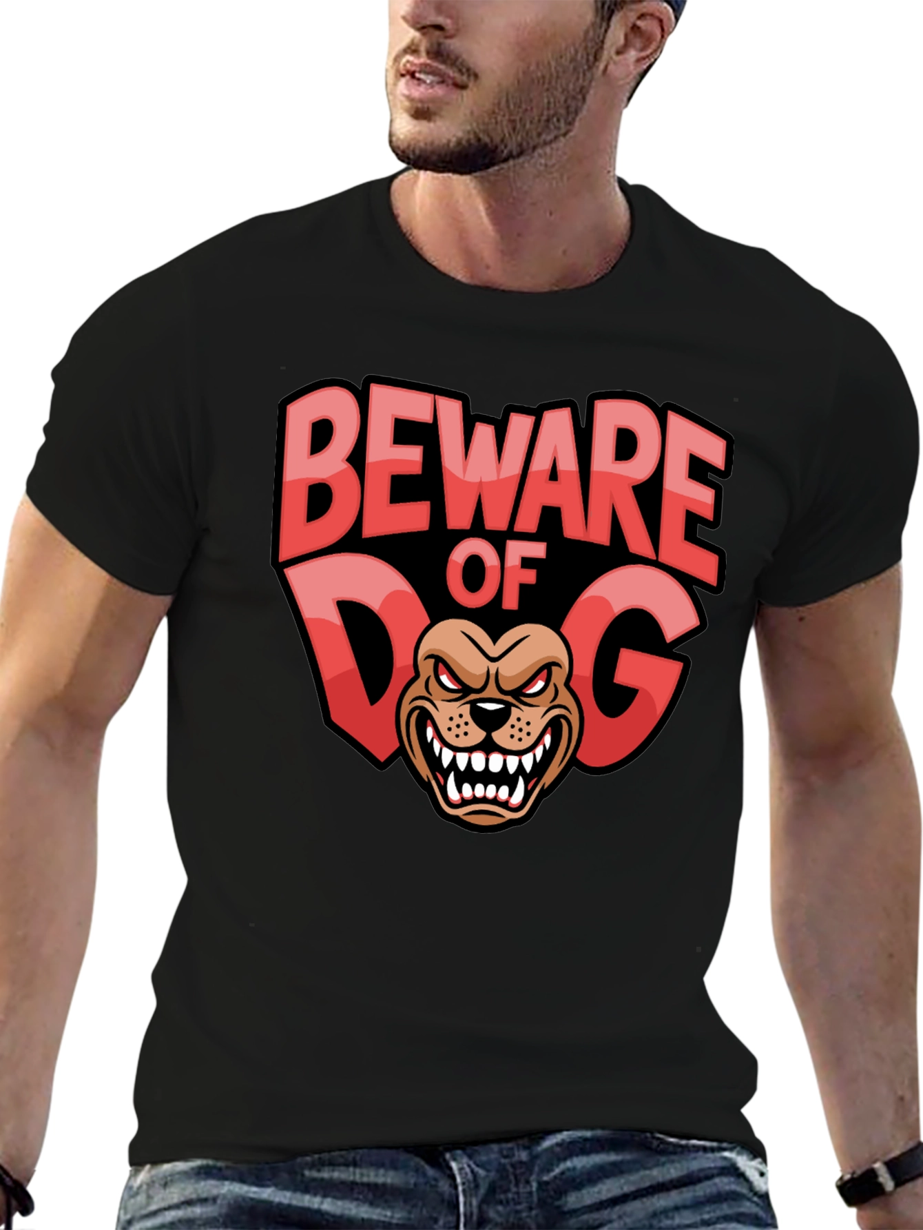 Beware of Dog Graphic T-Shirt