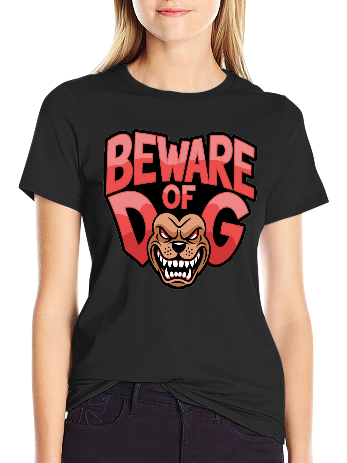 Beware of Dog Graphic T-Shirt