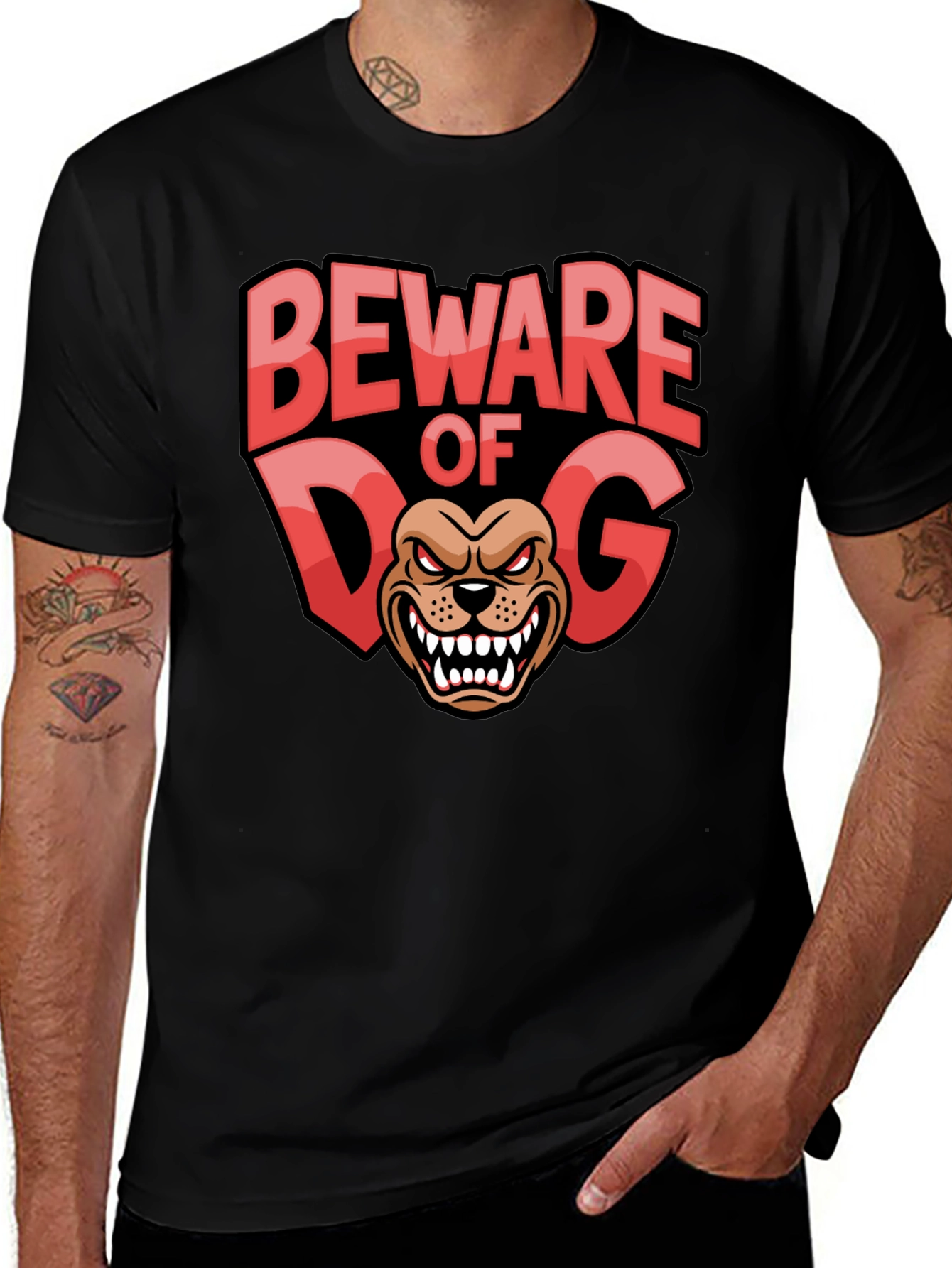 Beware of Dog Graphic T-Shirt