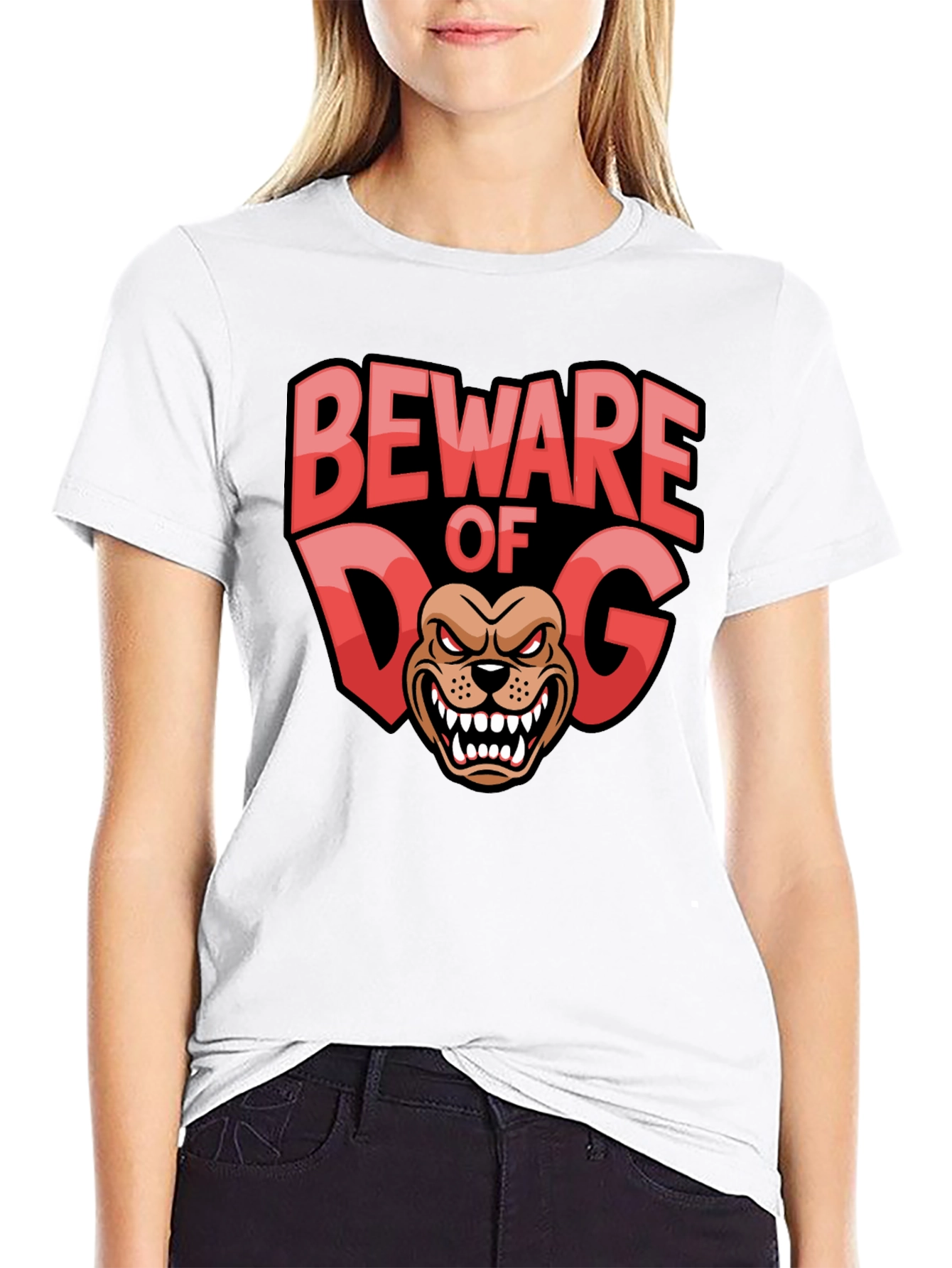 Beware of Dog Graphic T-Shirt