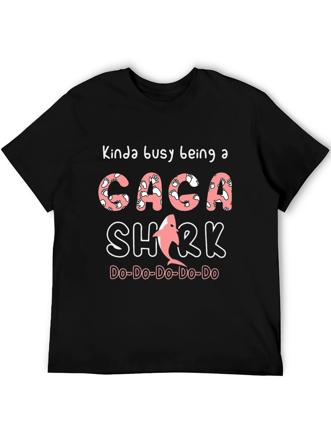 Kinda Busy Being a Caca Shark Novelty T-Shirt