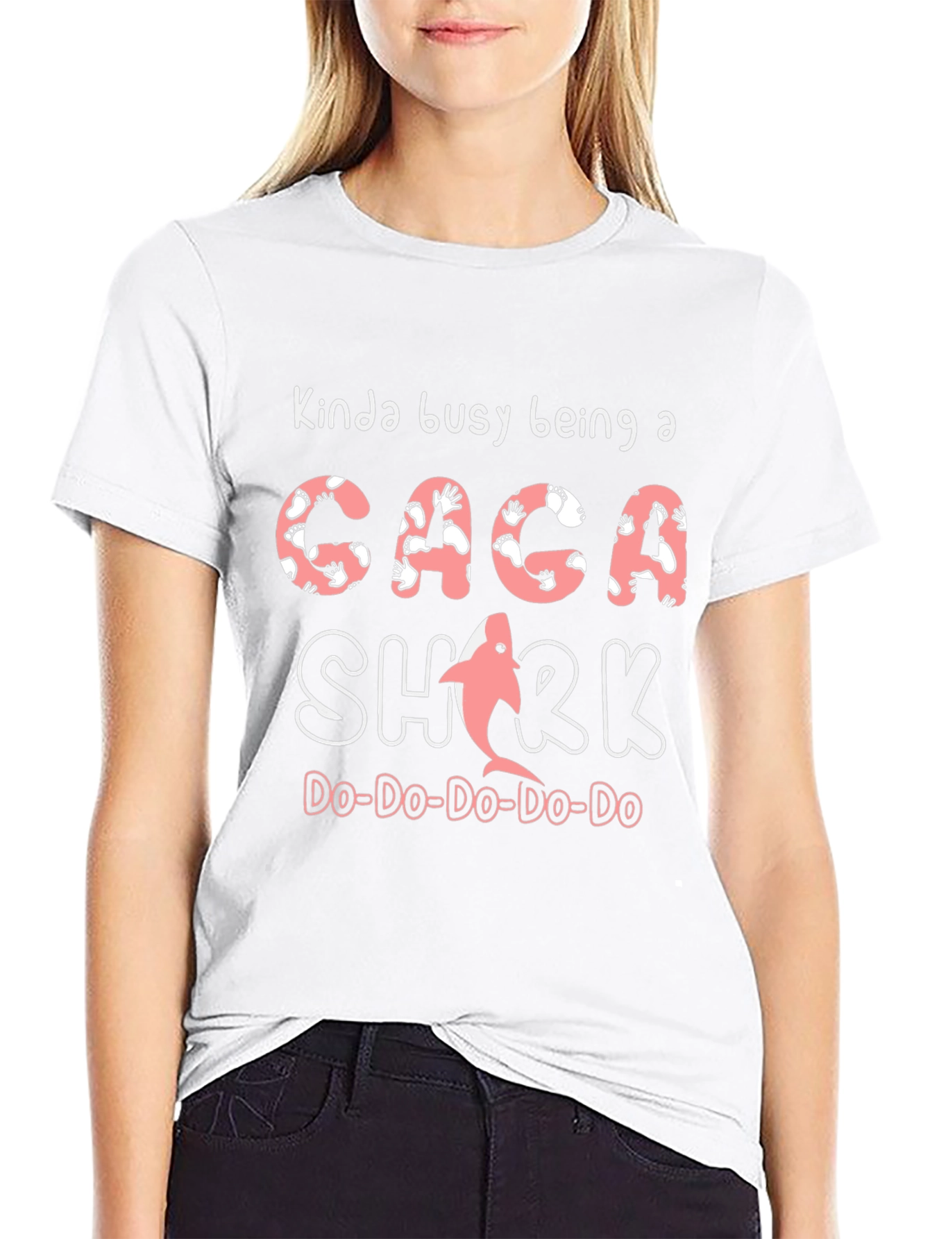 Kinda Busy Being a Caca Shark Novelty T-Shirt