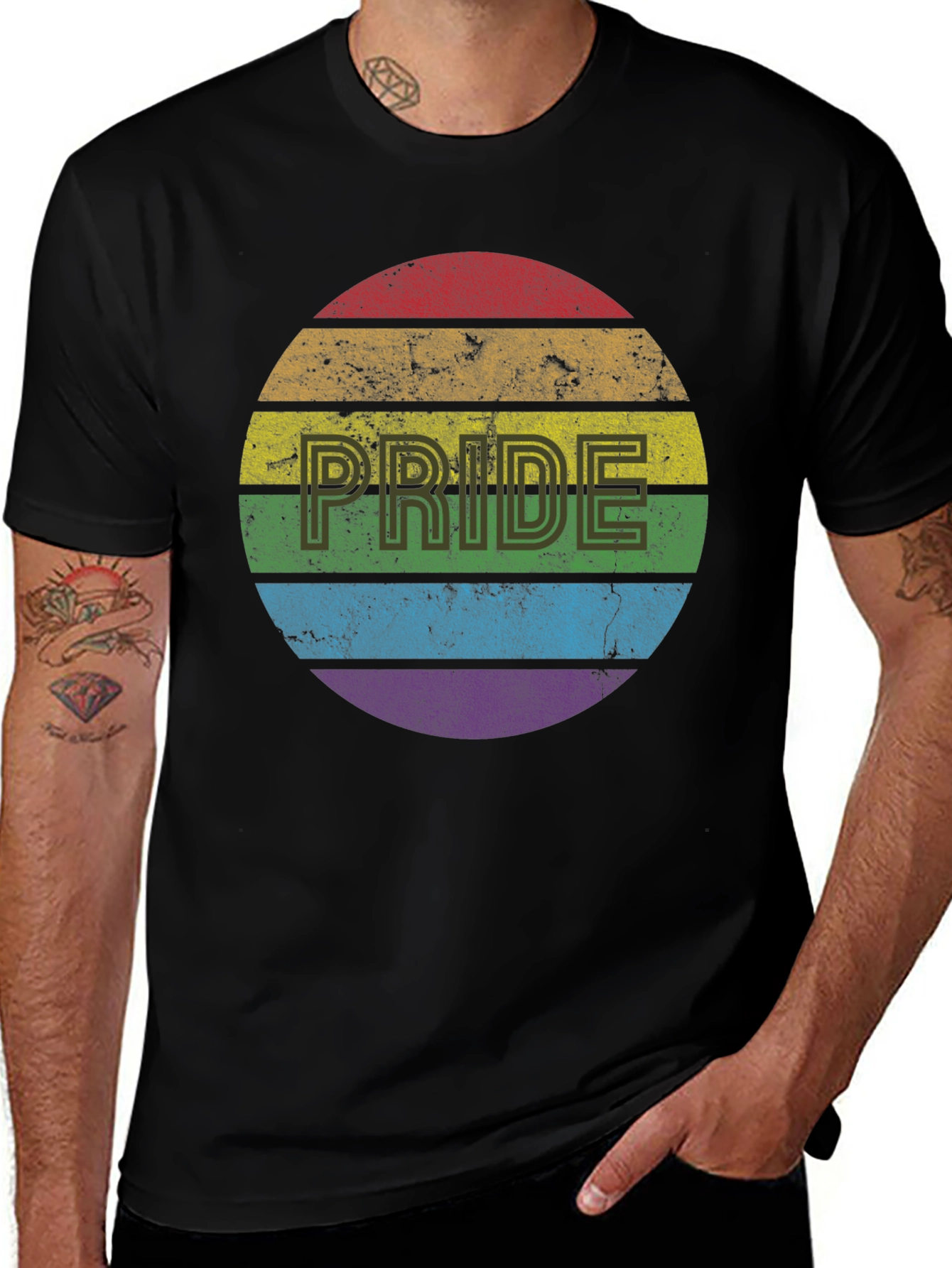 Pride Rainbow T-Shirt - Mens Graphic Tee