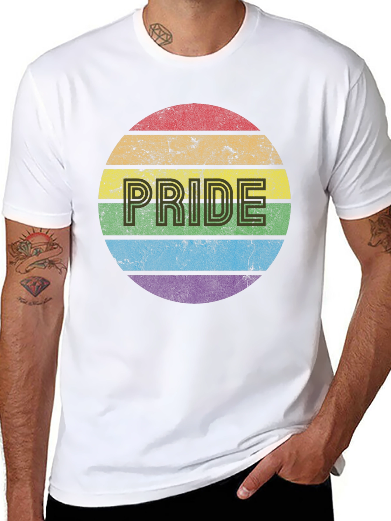 Pride Rainbow T-Shirt - Mens Graphic Tee