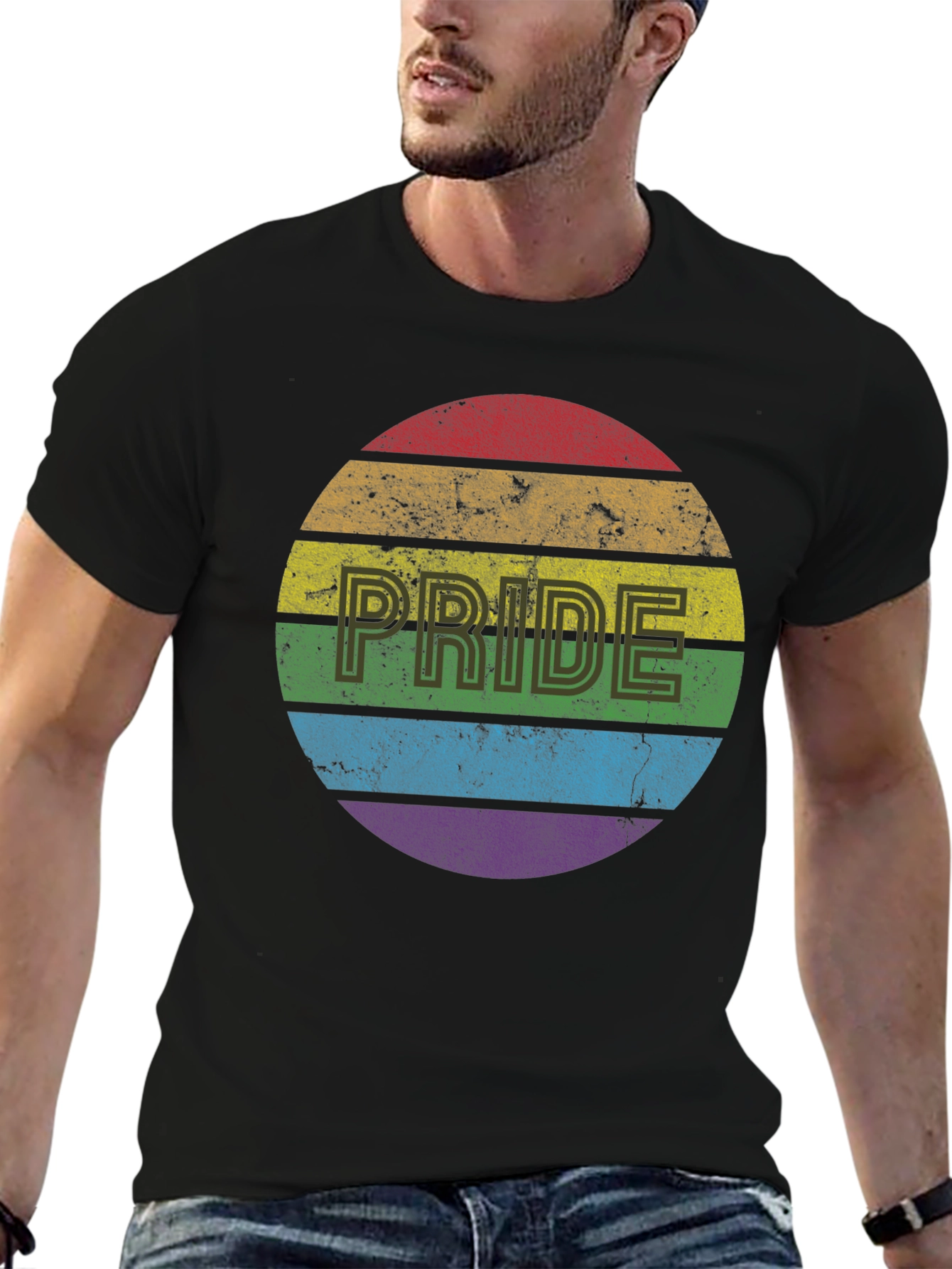Pride Rainbow T-Shirt - Mens Graphic Tee