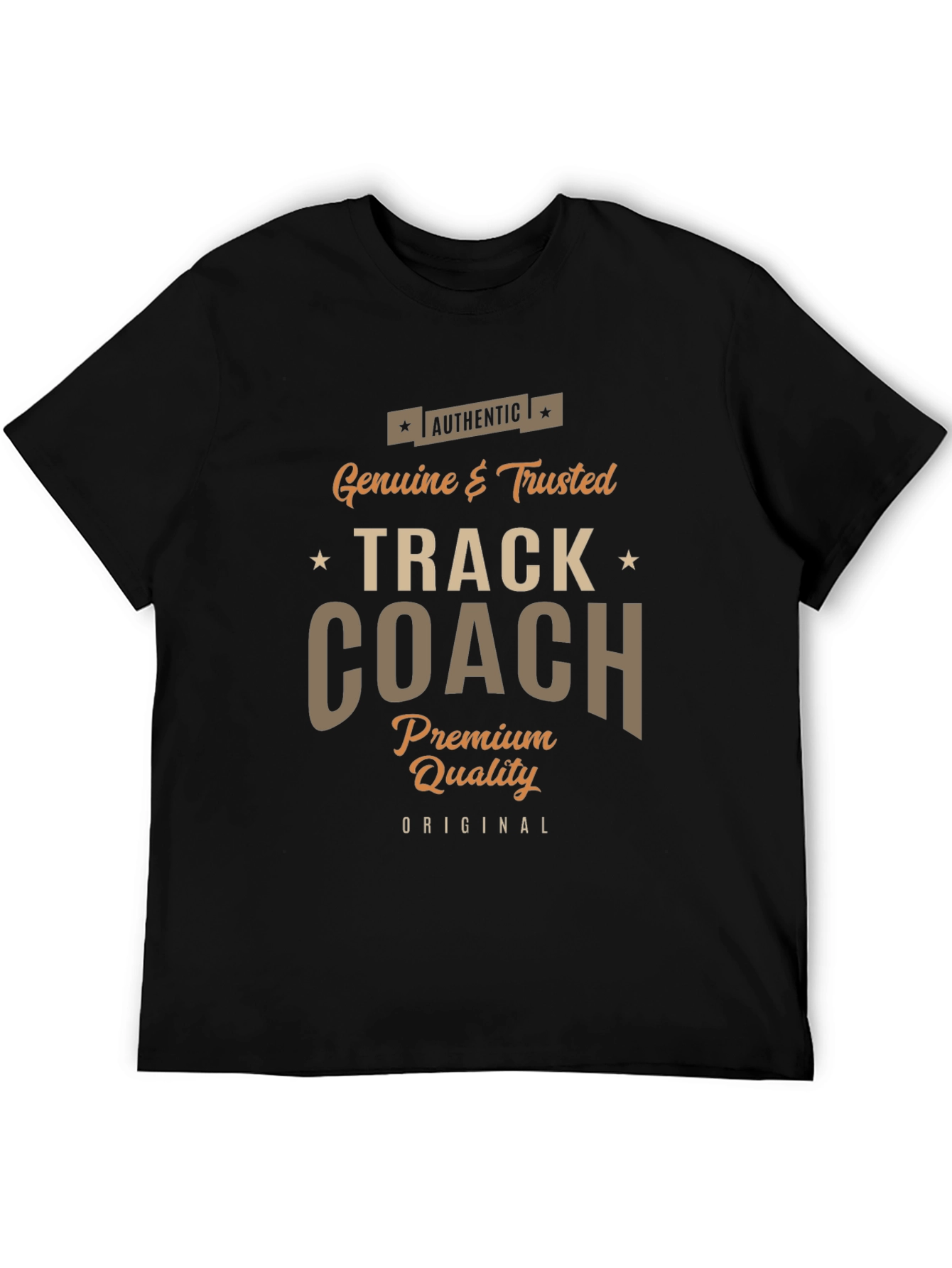 Authentic Track Coach Premium Quality T-Shirt