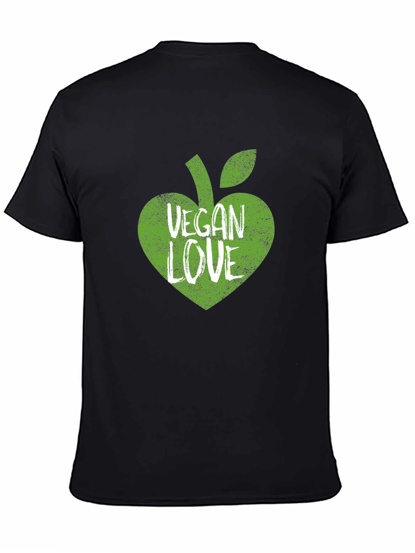 Vegan Love T-Shirt - Green Apple Heart
