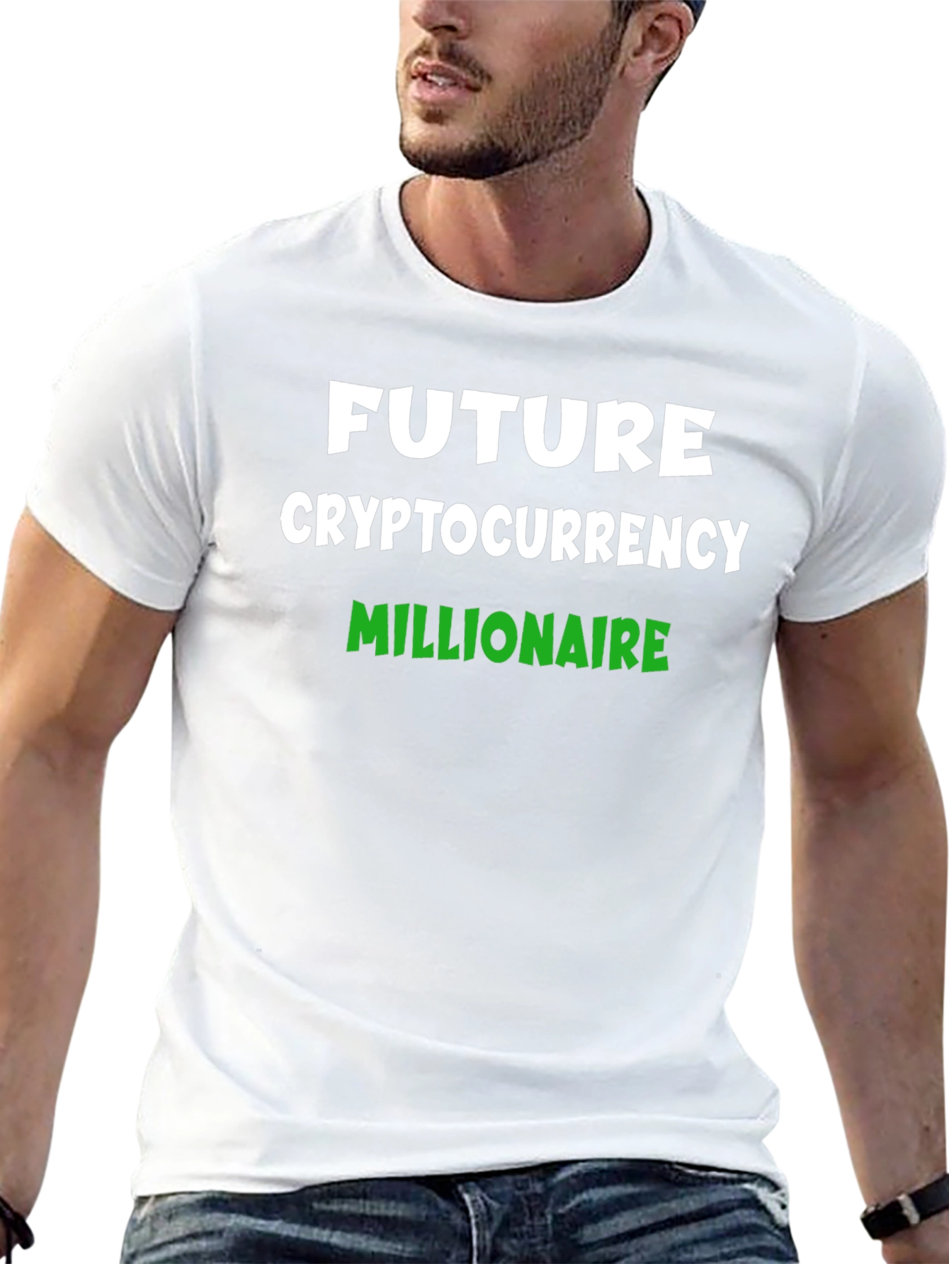 Future Cryptocurrency Millionaire Black T-Shirt
