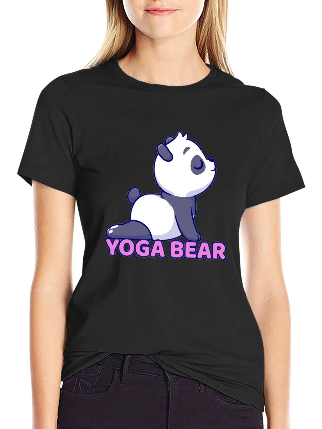 Yoga Bear Tee - Cute Panda Design