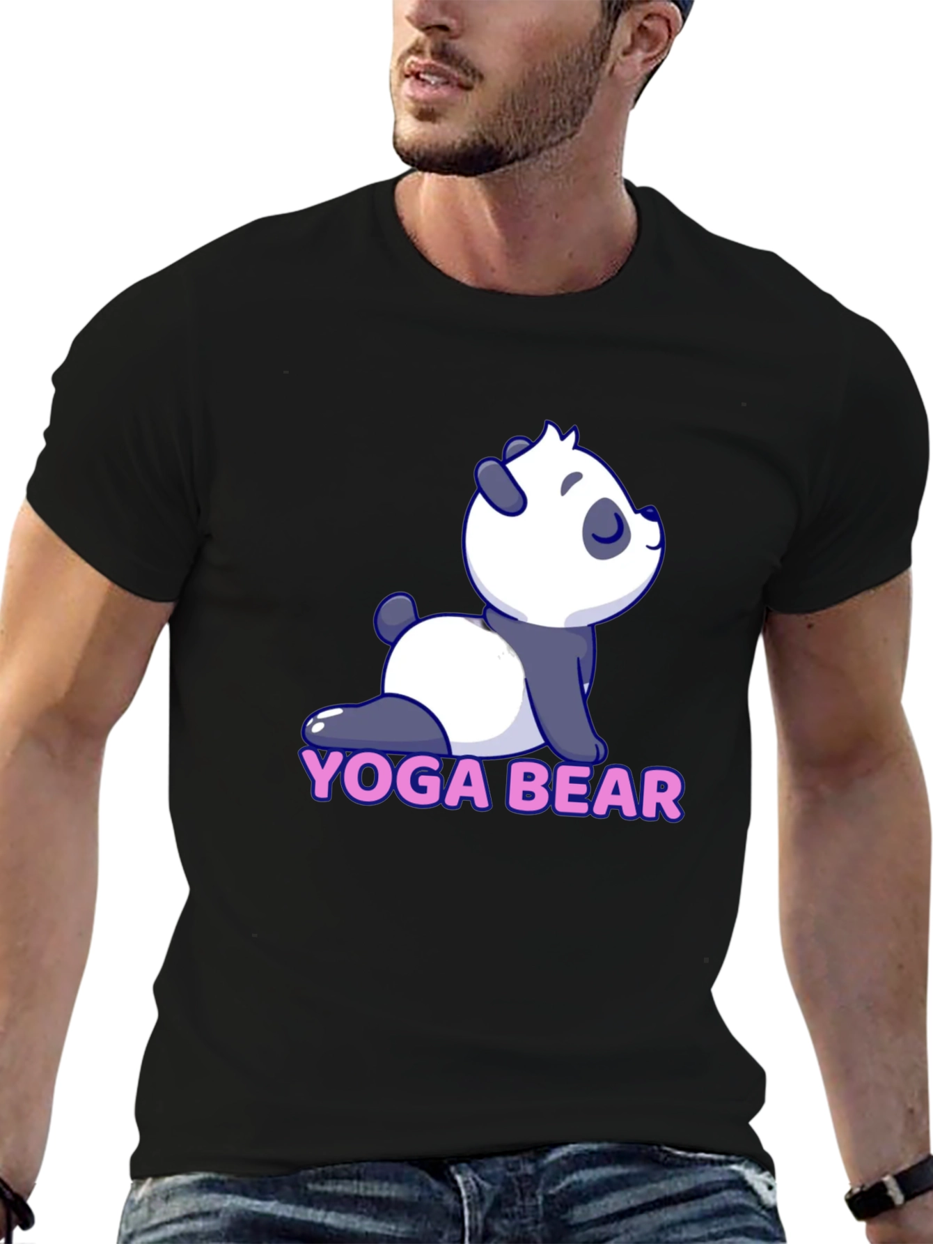 Yoga Bear Tee - Cute Panda Design
