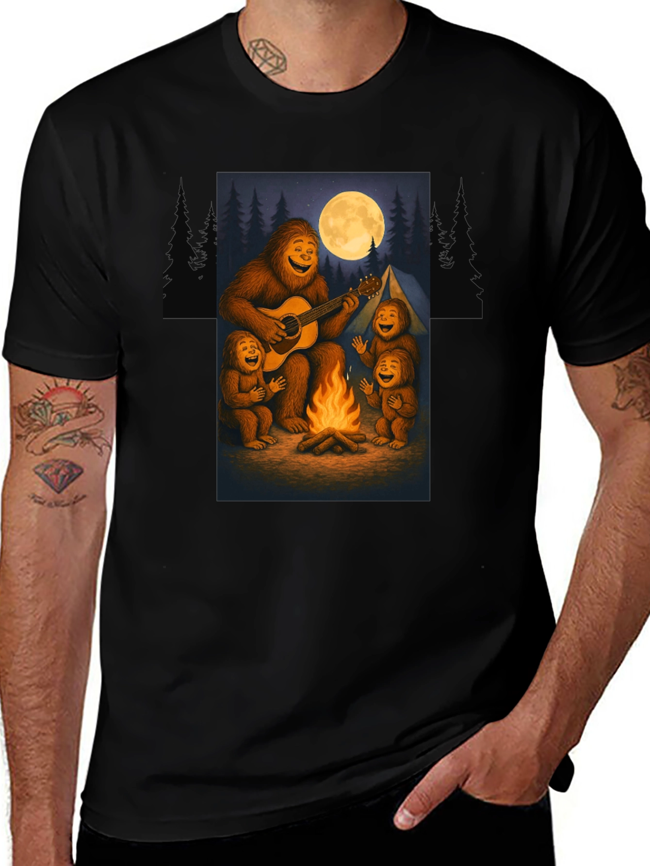 Sasquatch Campfire T-Shirt