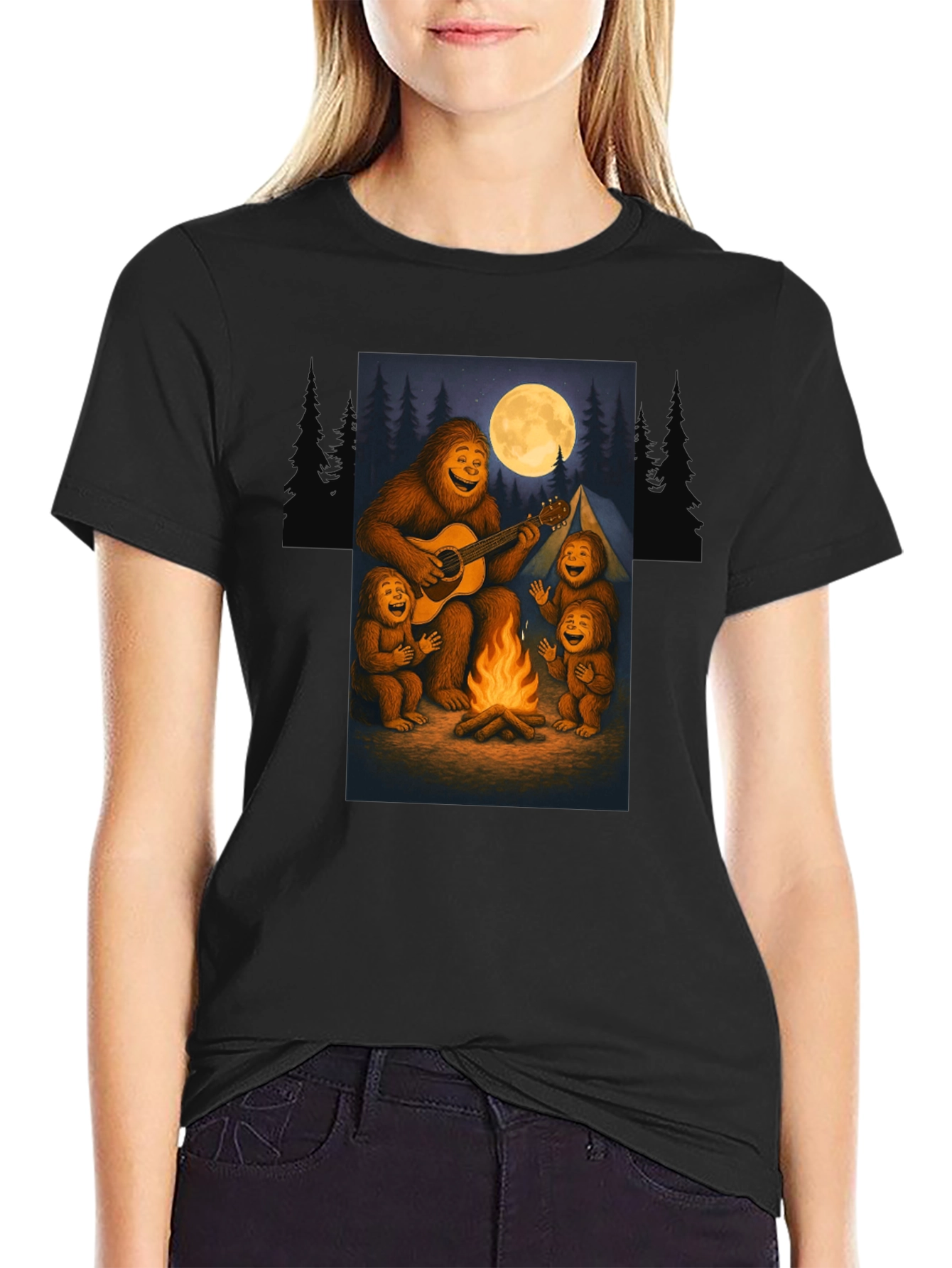 Sasquatch Campfire T-Shirt