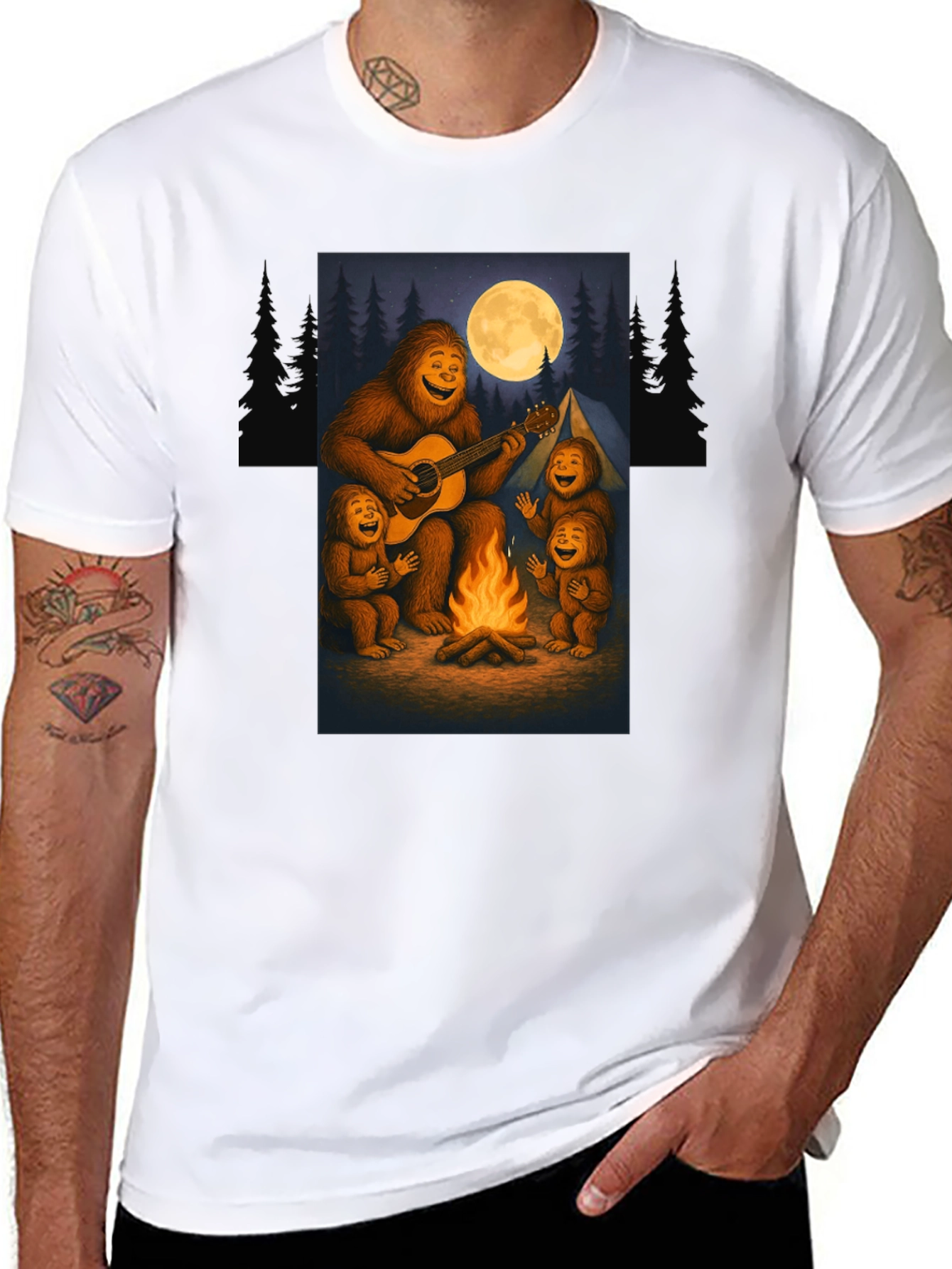 Sasquatch Campfire T-Shirt