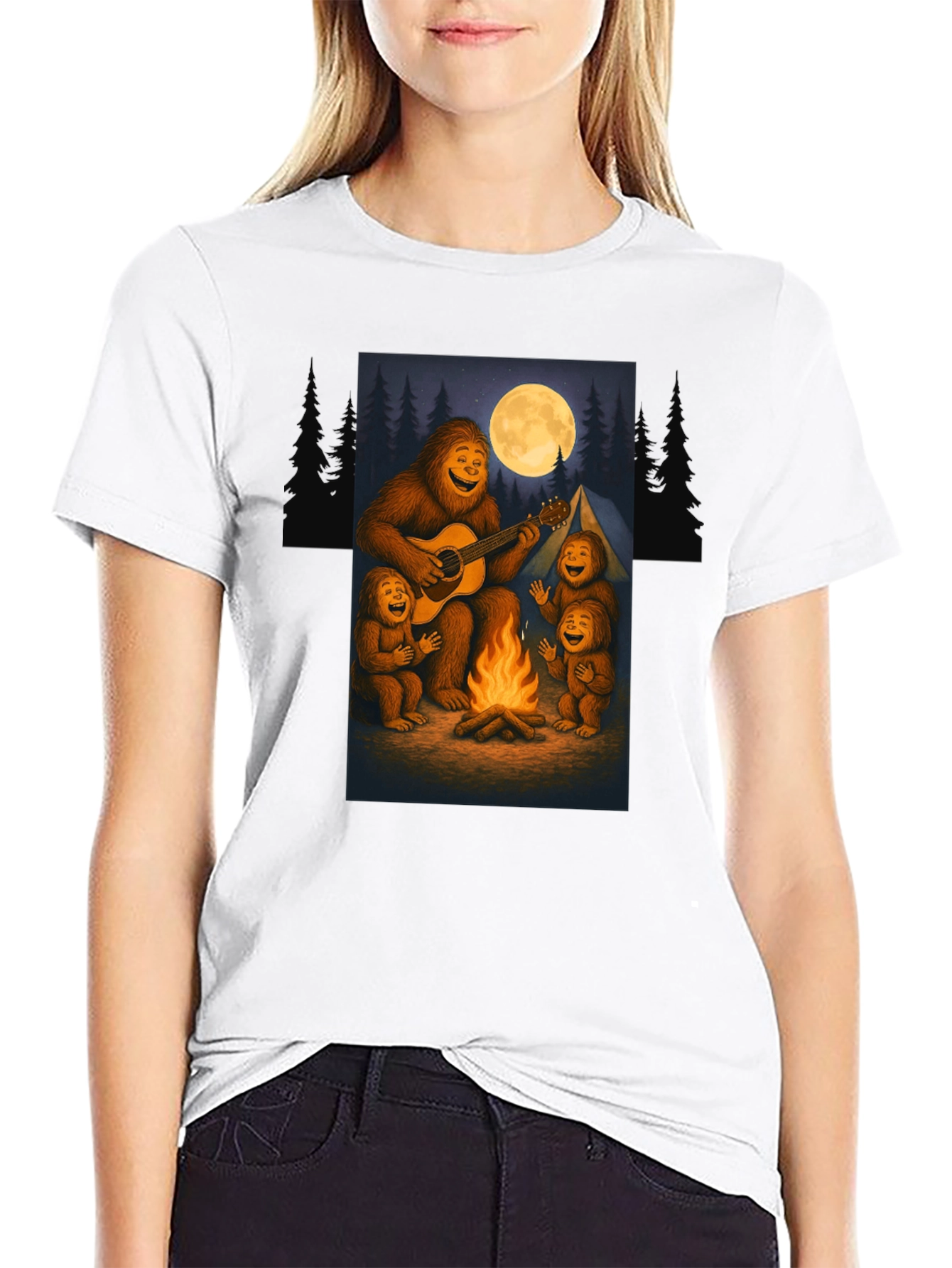 Sasquatch Campfire T-Shirt