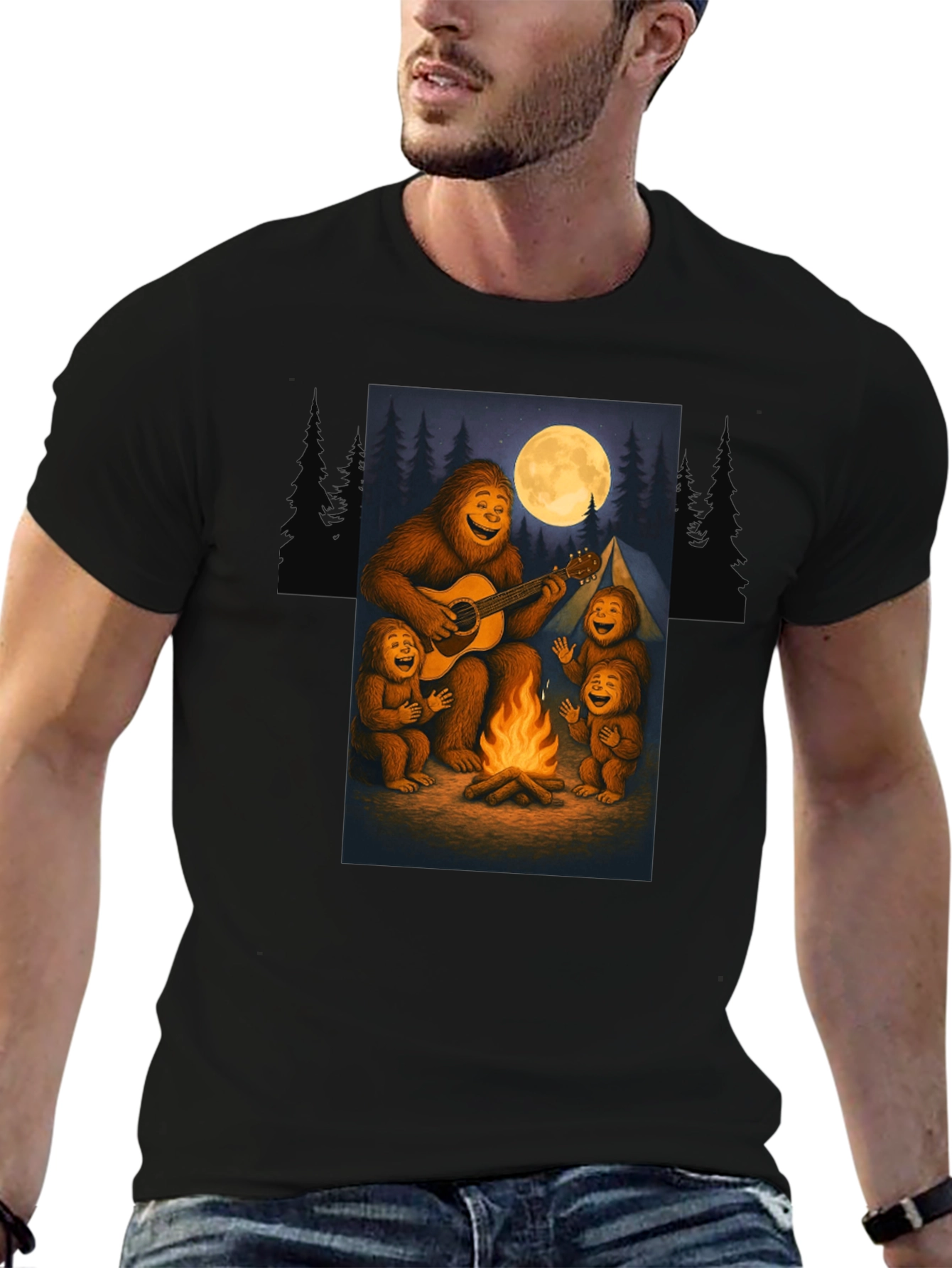 Sasquatch Campfire T-Shirt