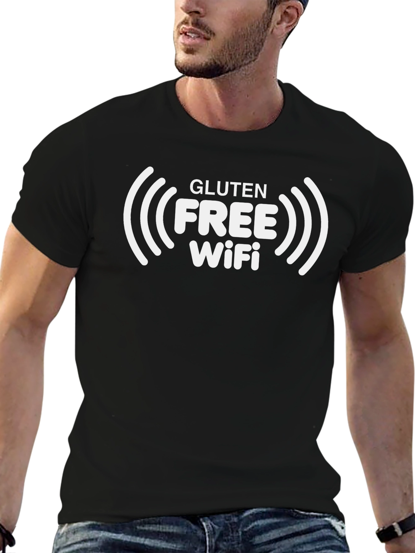 Gluten Free WiFi T-Shirt - Funny Slogan Tee