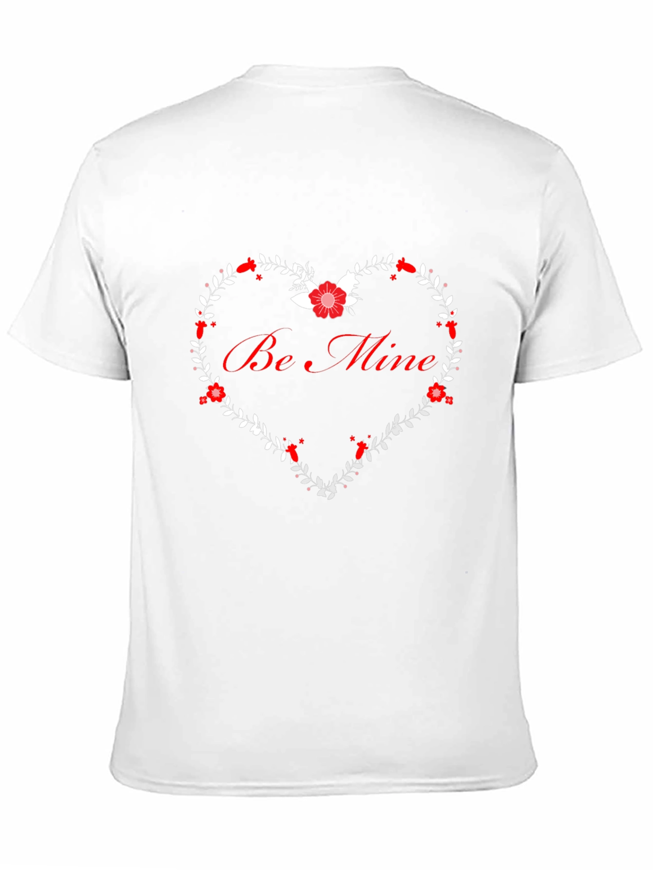 Romantic Be Mine Heart Graphic Tee