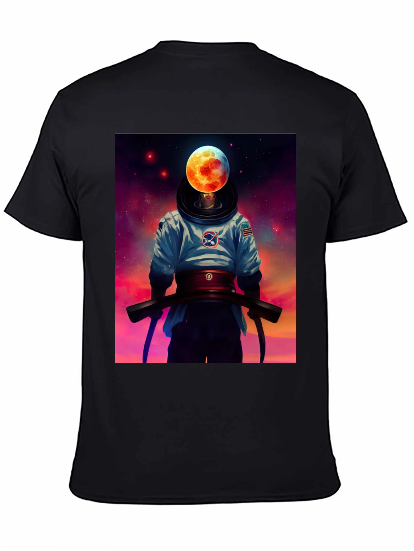 Astronaut Moon Head T-Shirt