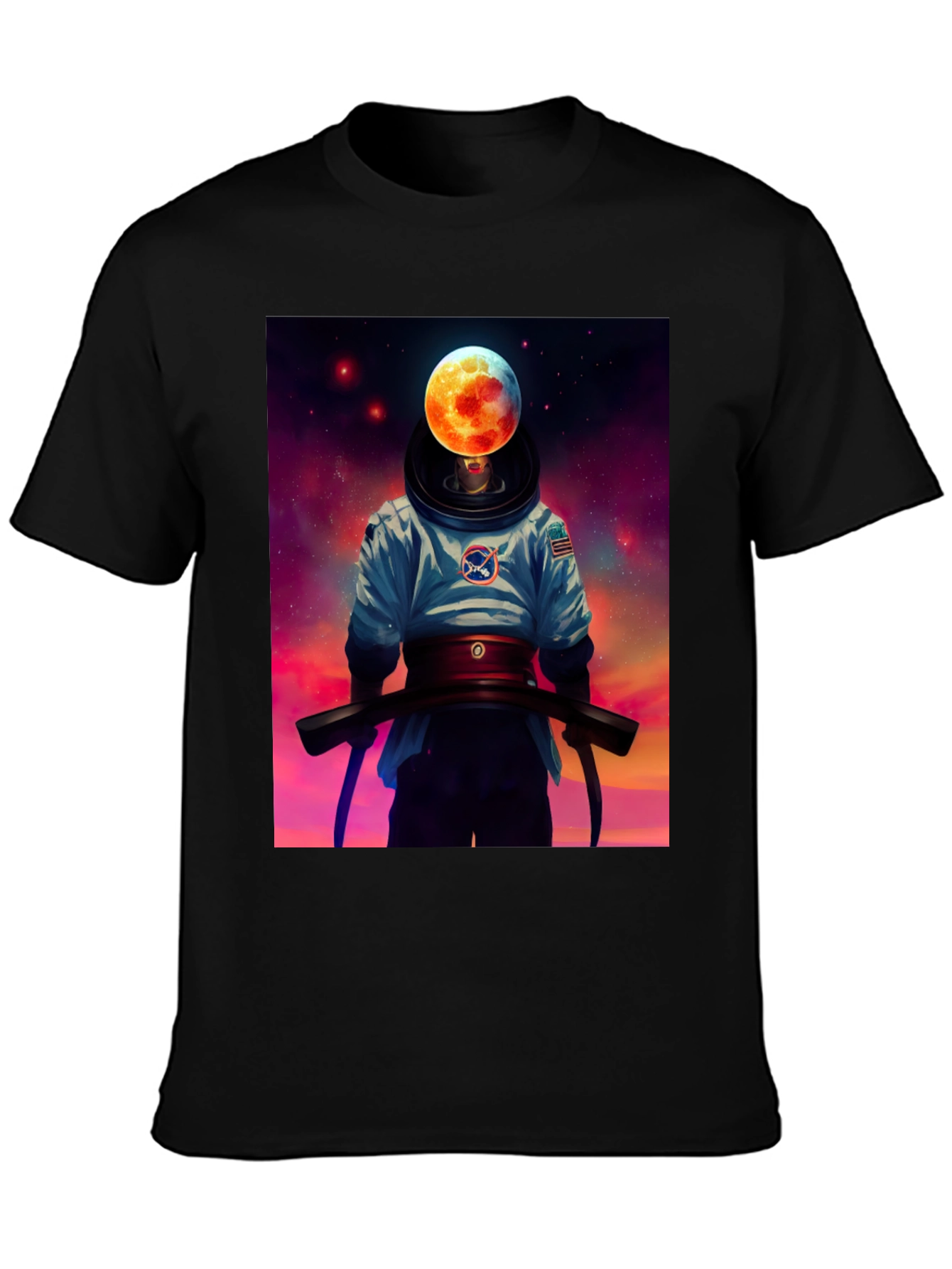 Astronaut Moon Head T-Shirt